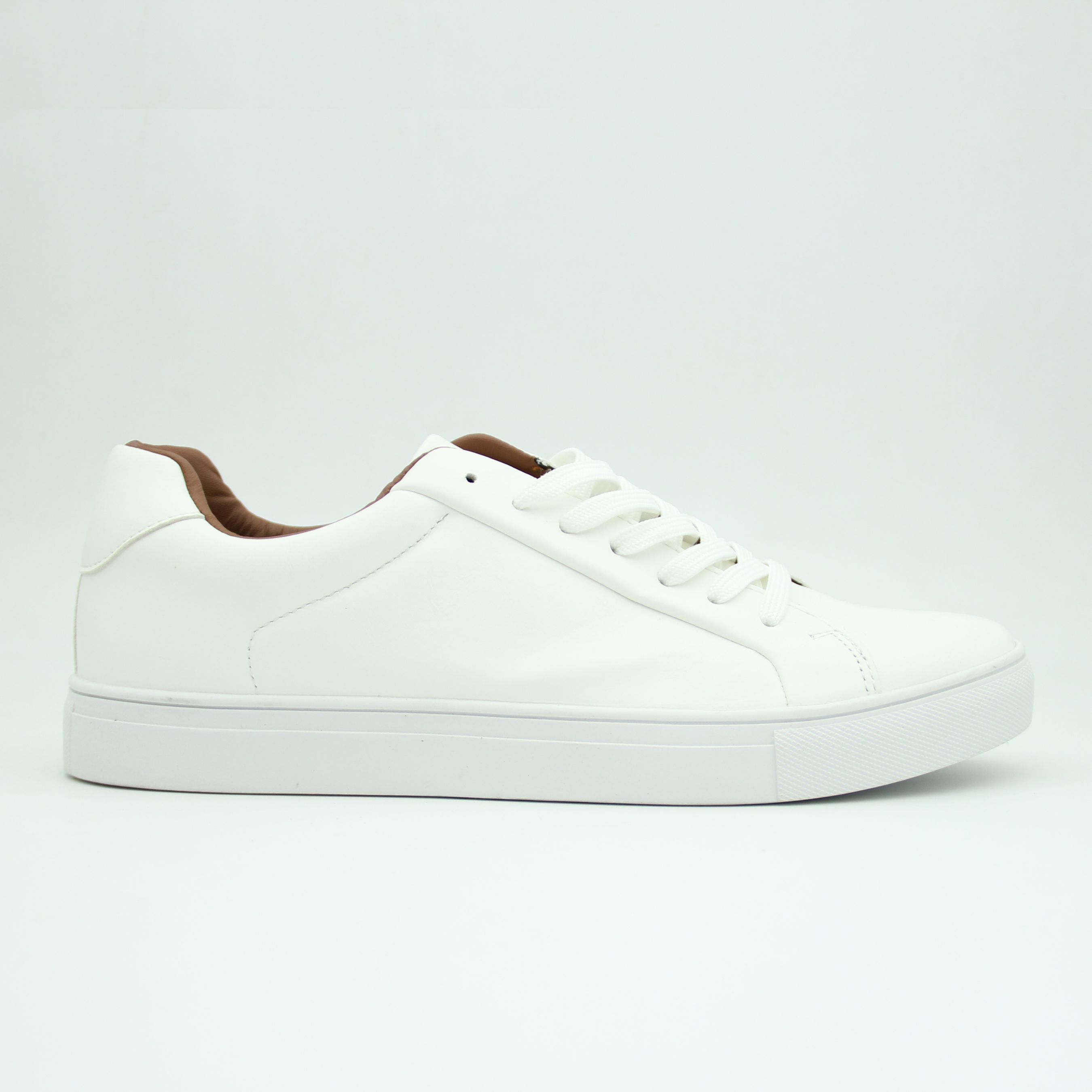 Men Flat Zara (White*Inside Brown)