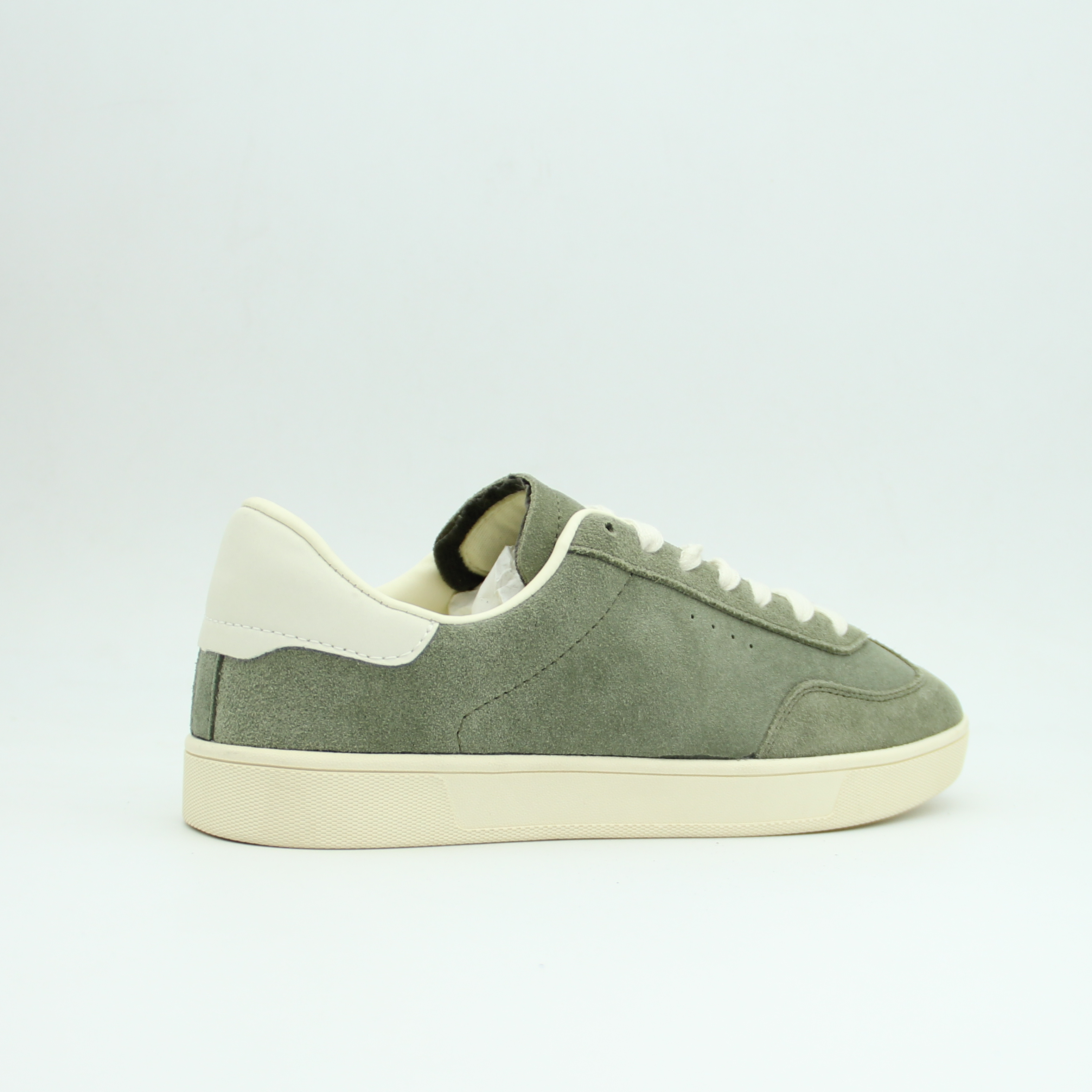 Men Flat Zara Suede Sneakers (Green)