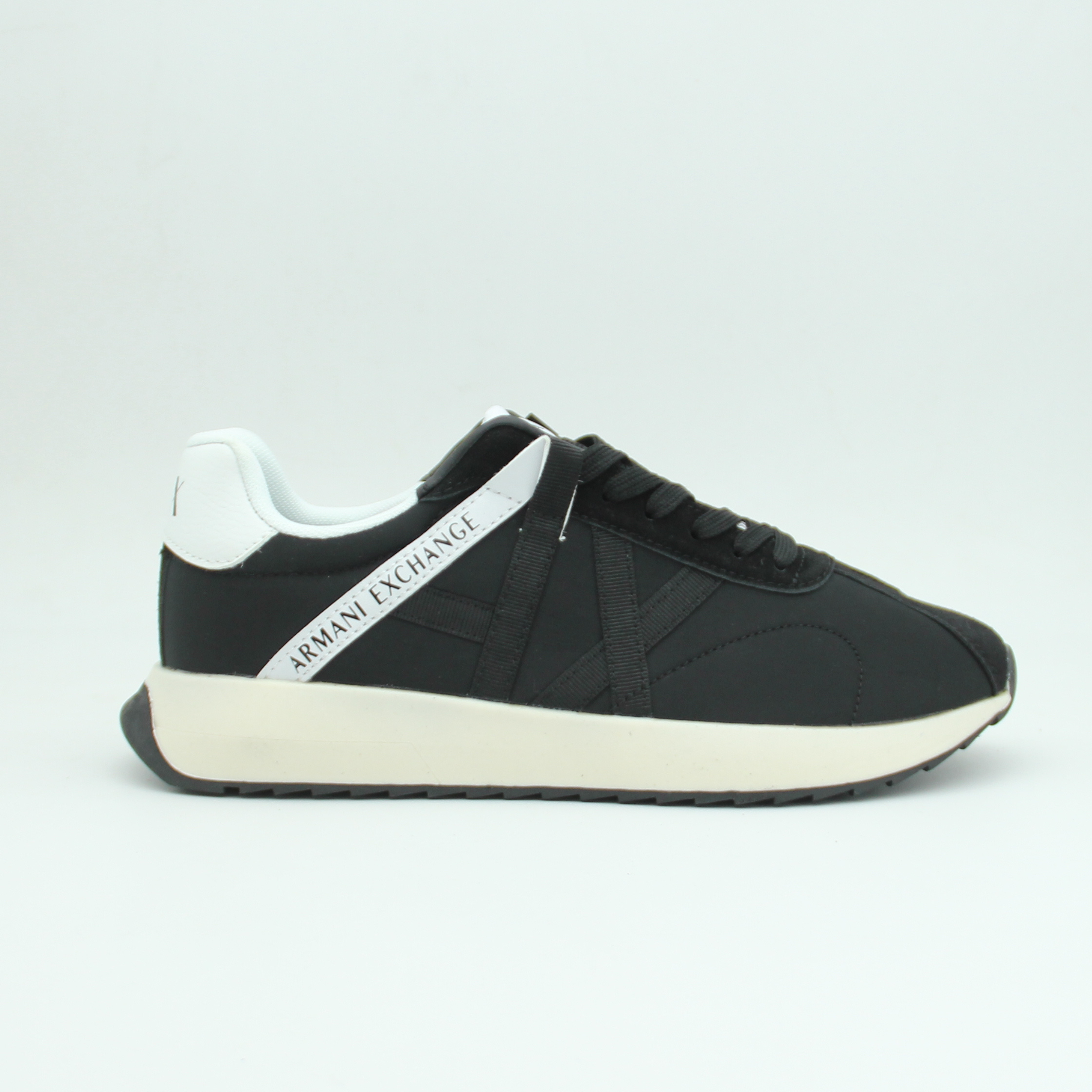 Men Armani Exchange Logo Sneaker (Black*White)