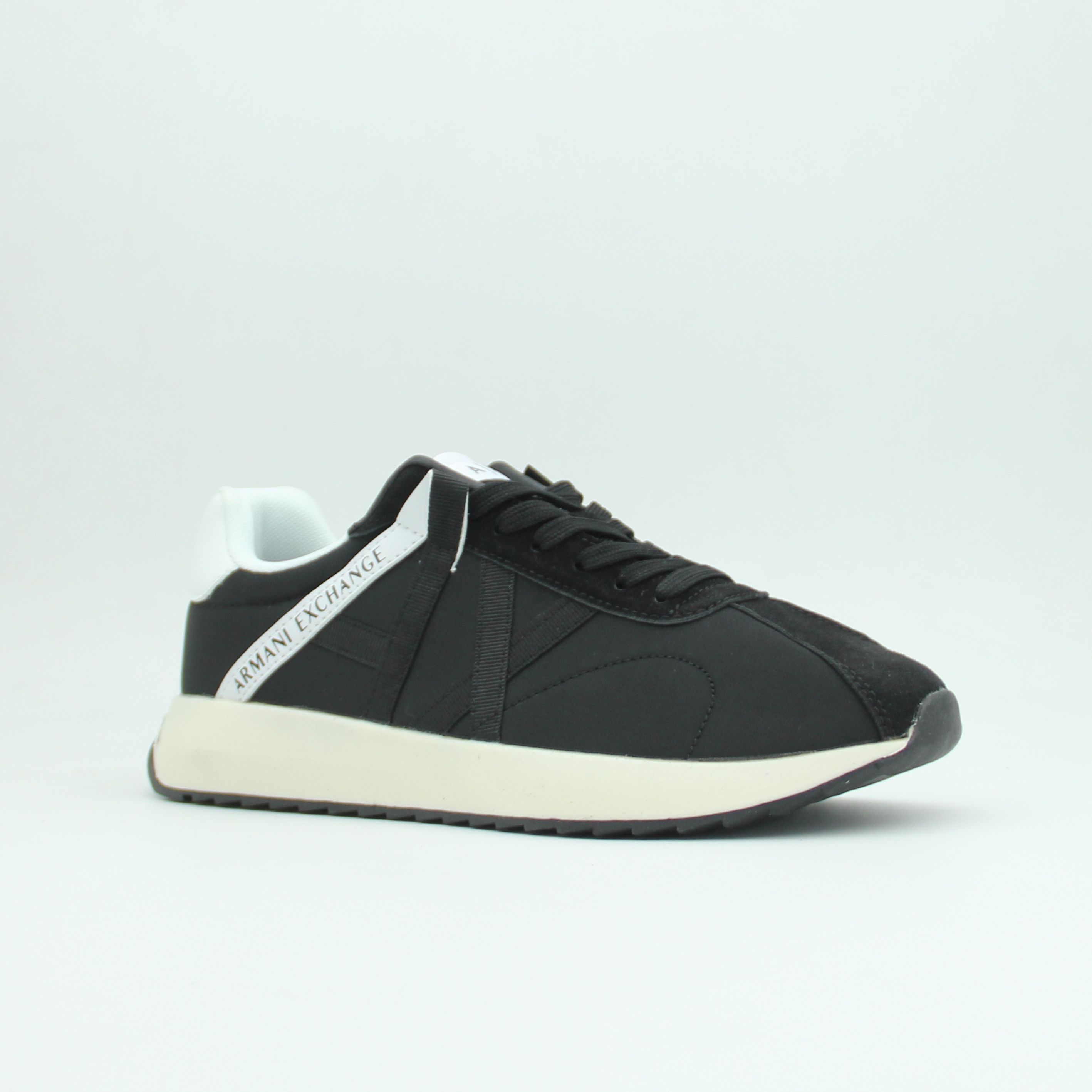 Men Armani Exchange Logo Sneaker (Black*White)
