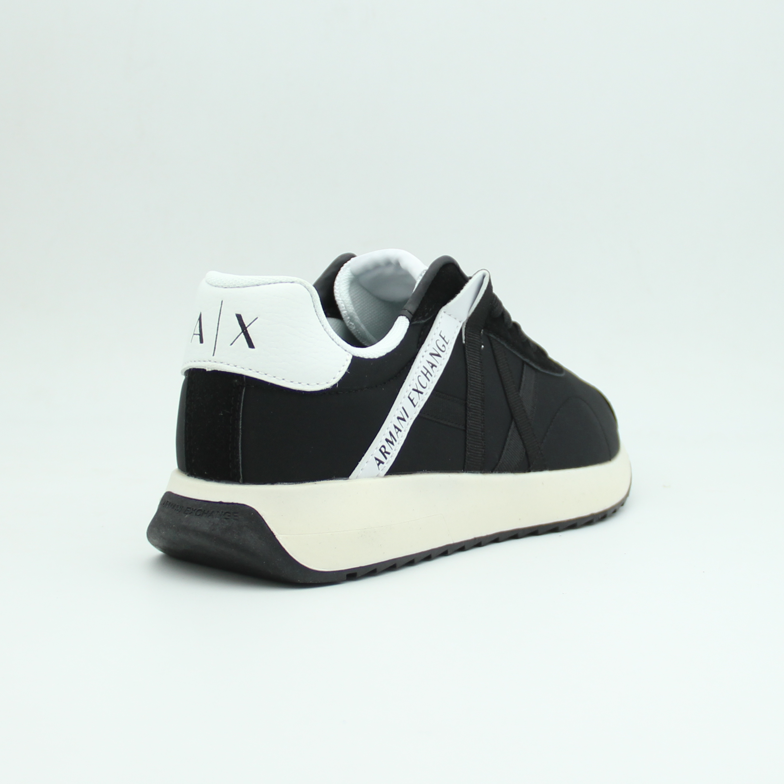Men Armani Exchange Logo Sneaker (Black*White)