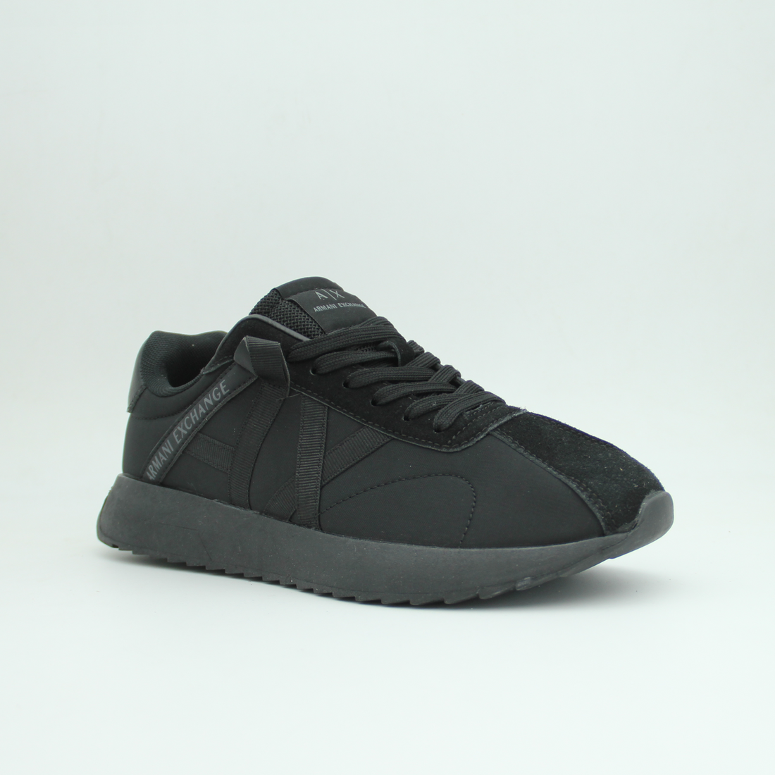 Men Armani Exchange Logo Sneaker (Full Black)