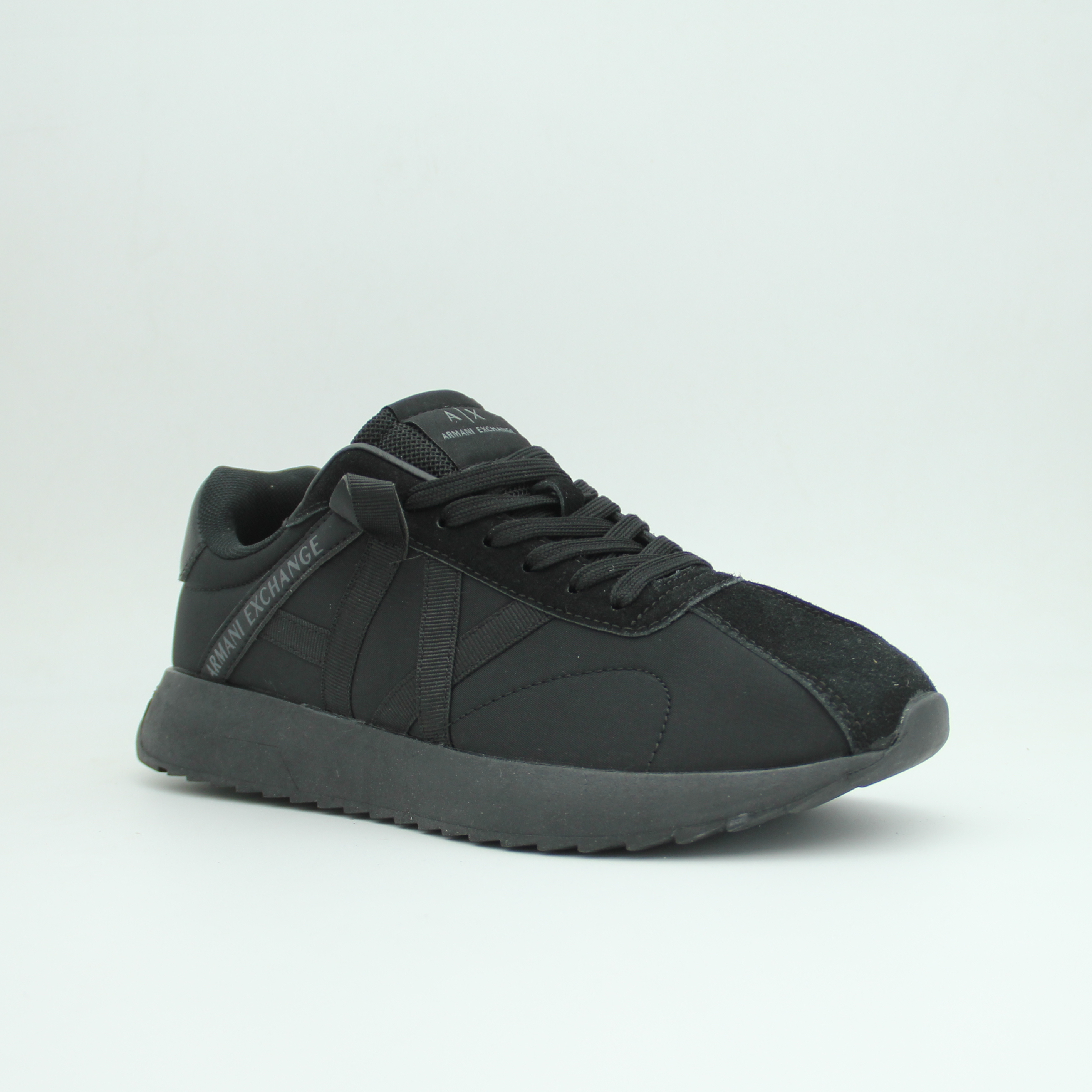 Men Armani Exchange Logo Sneaker (Full Black)