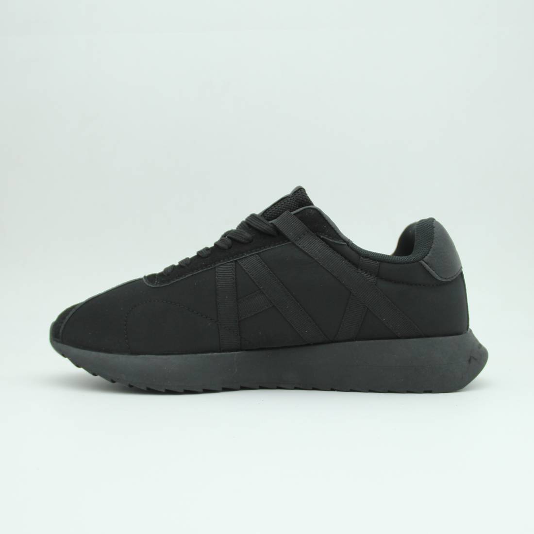Men Armani Exchange Logo Sneaker (Full Black)