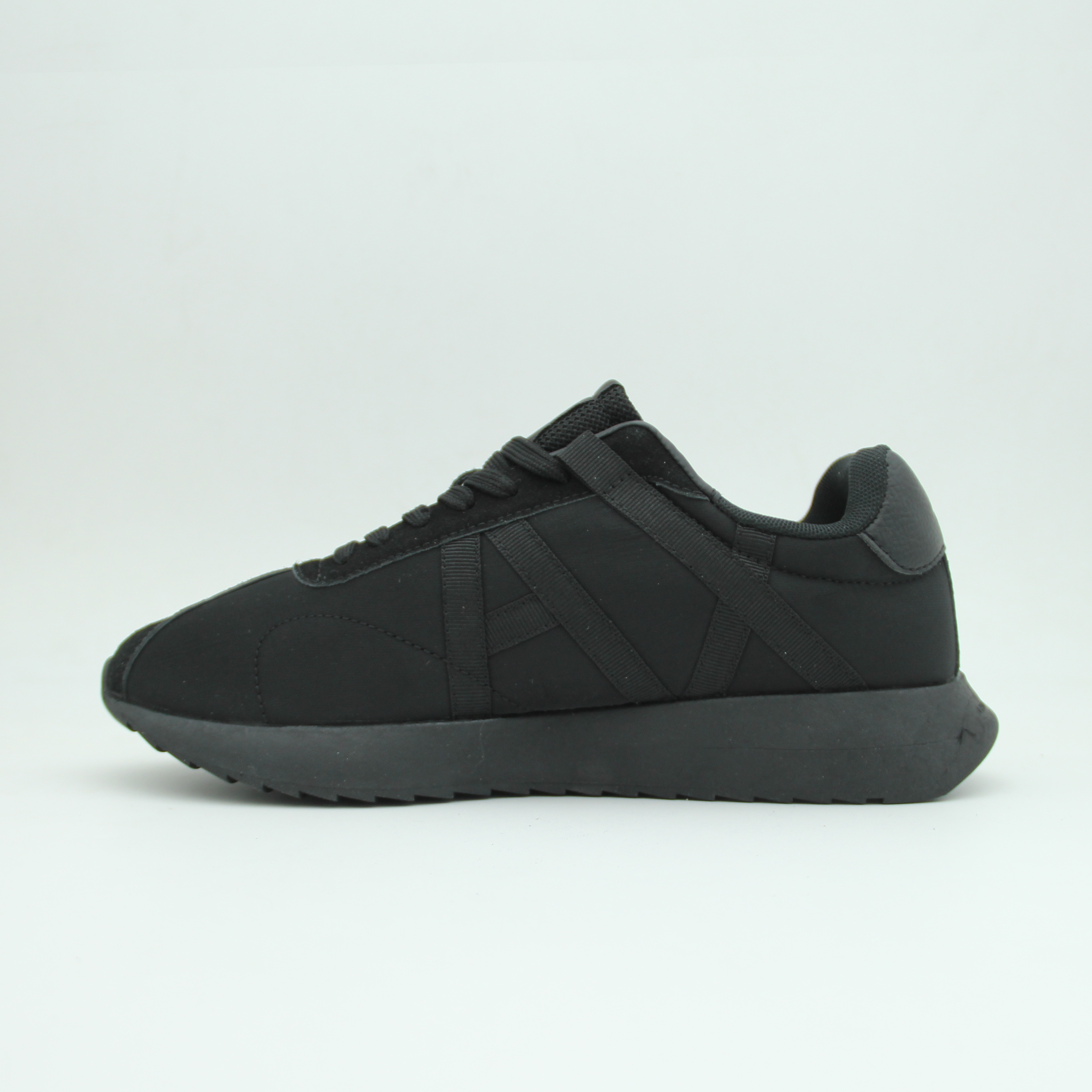 Men Armani Exchange Logo Sneaker (Full Black)