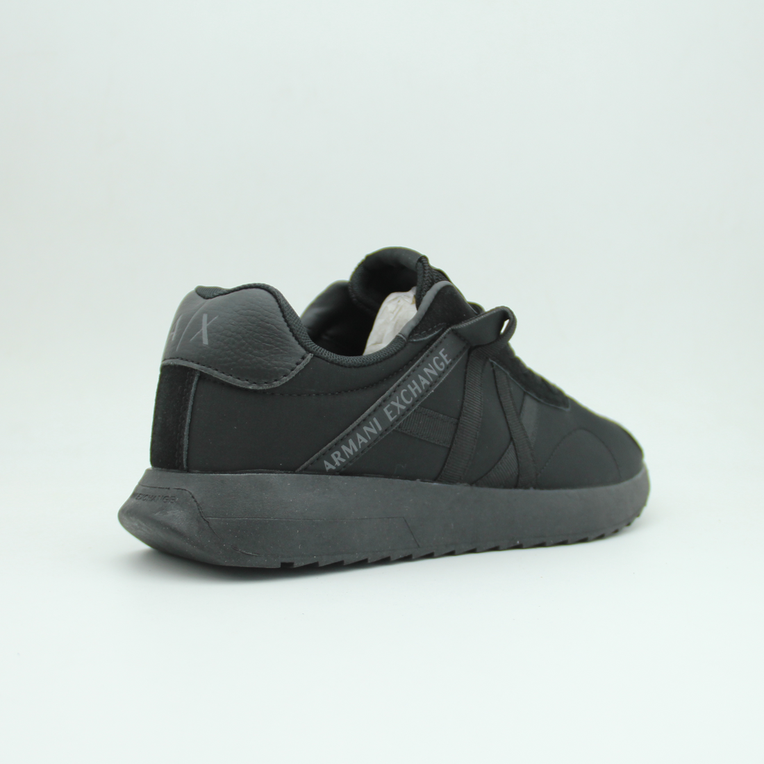 Men Armani Exchange Logo Sneaker (Full Black)