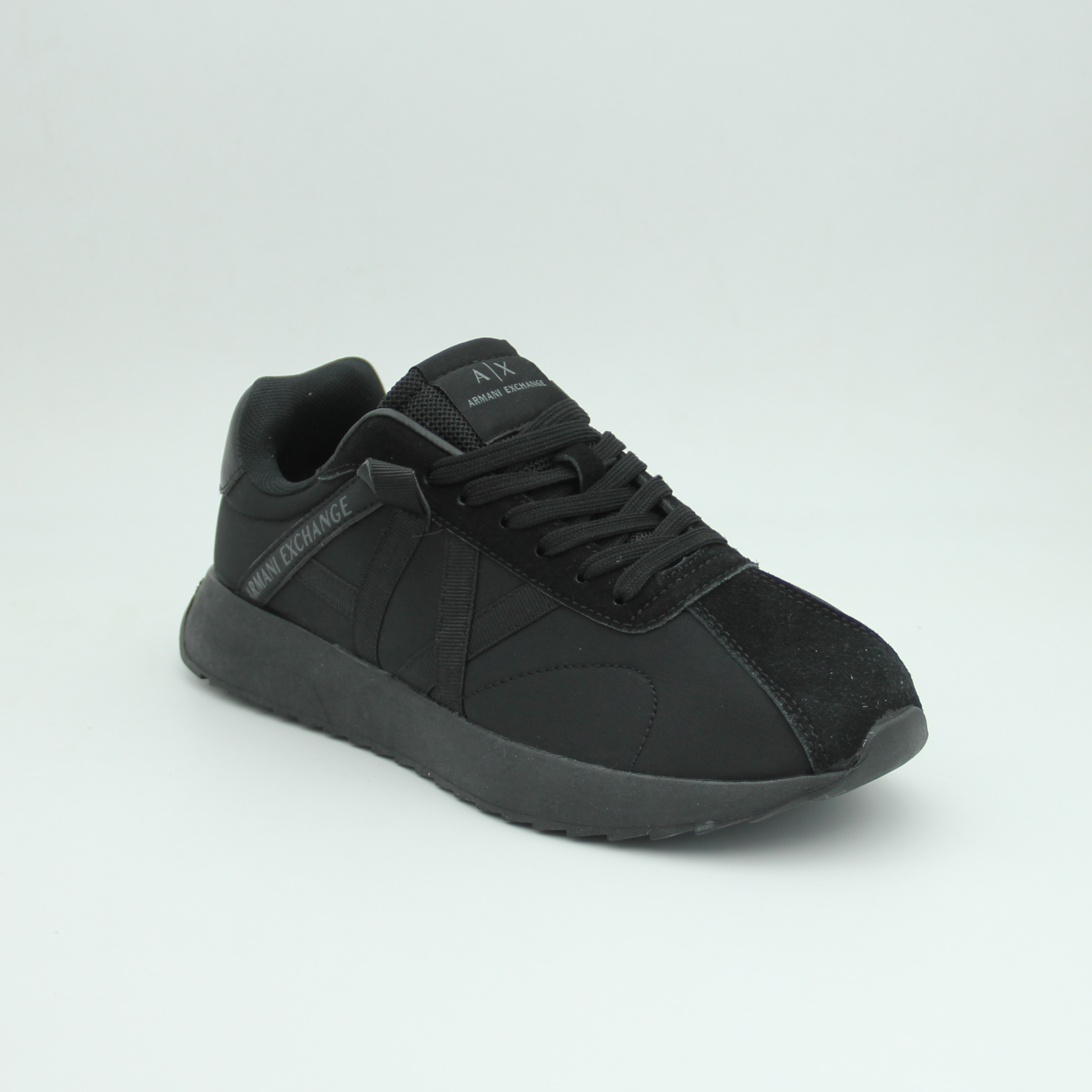 Men Armani Exchange Logo Sneaker (Full Black)