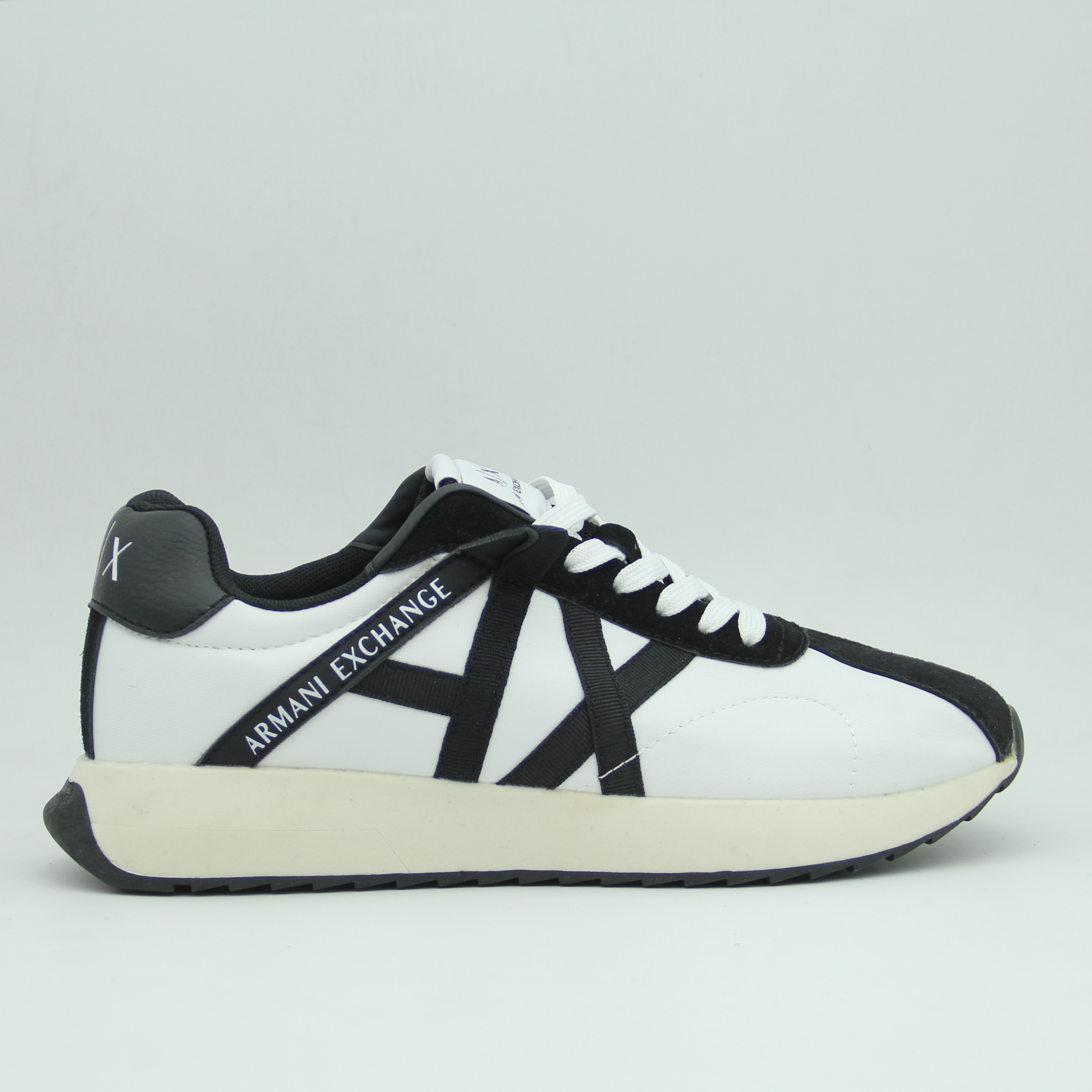 Men Armani Exchange Logo Sneaker (White*Black)