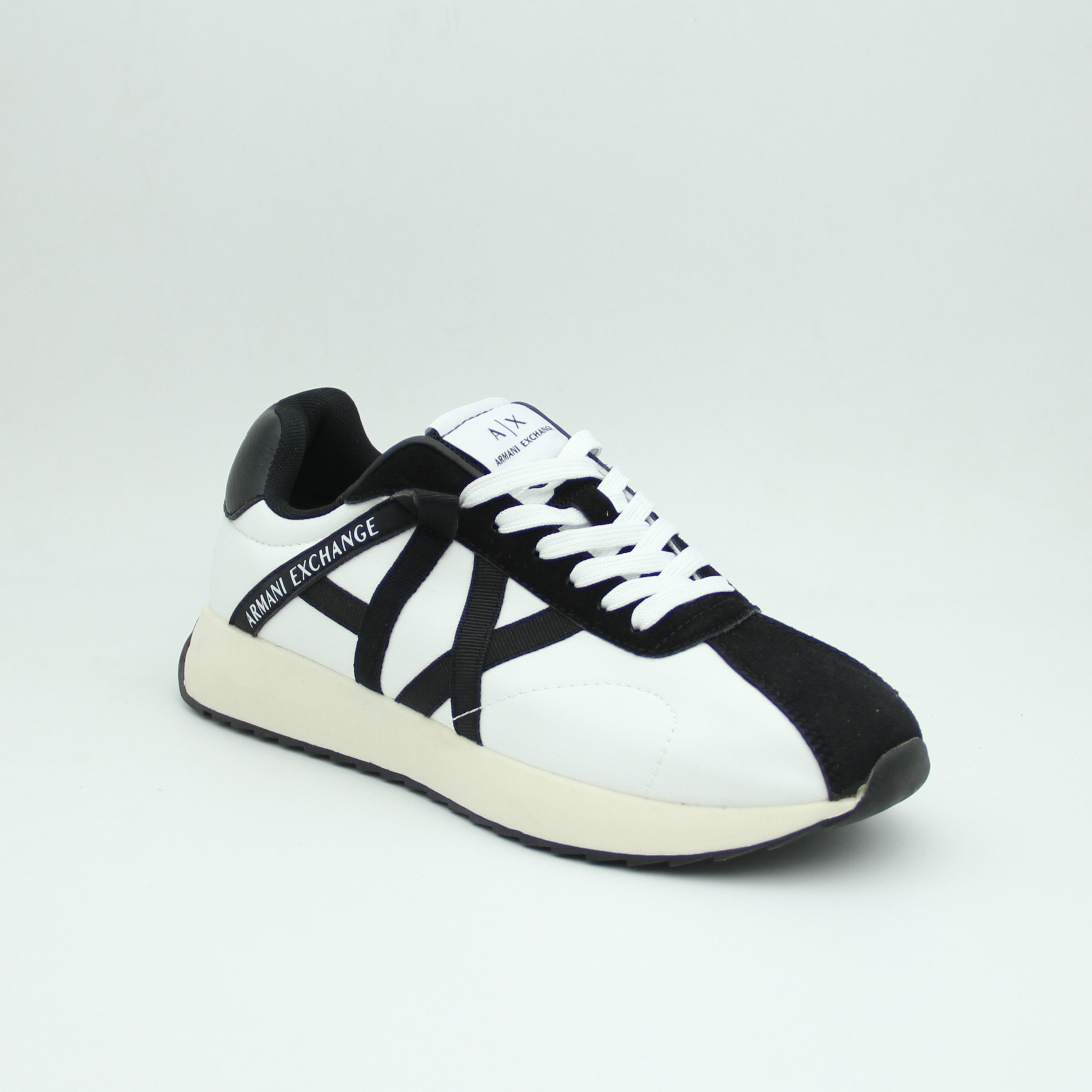 Men Armani Exchange Logo Sneaker (White*Black)