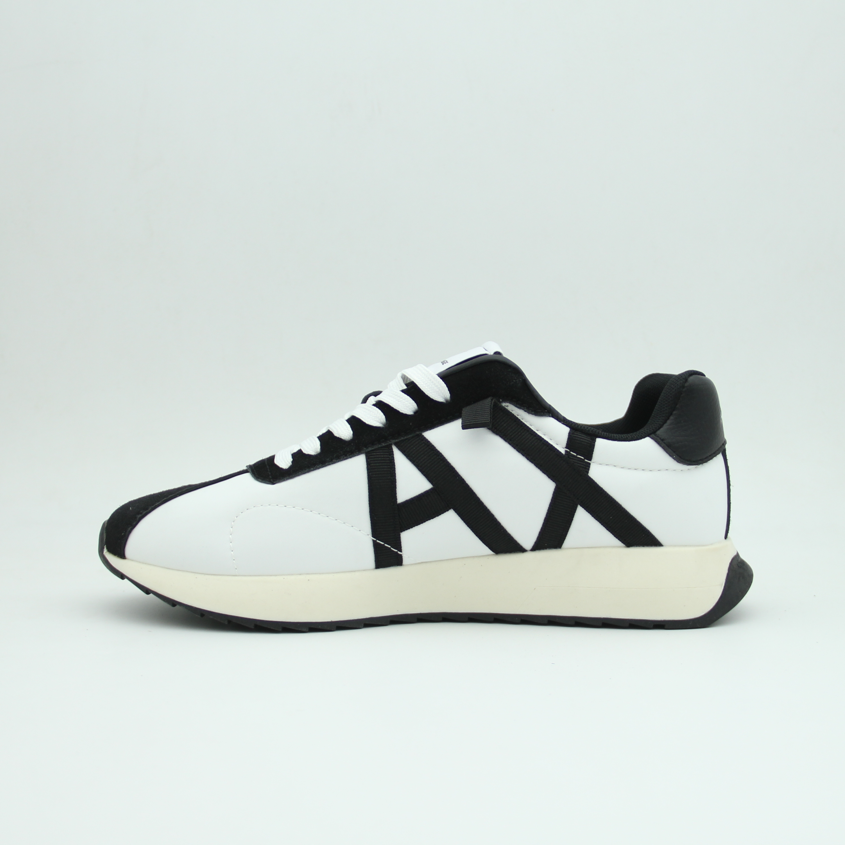 Men Armani Exchange Logo Sneaker (White*Black)