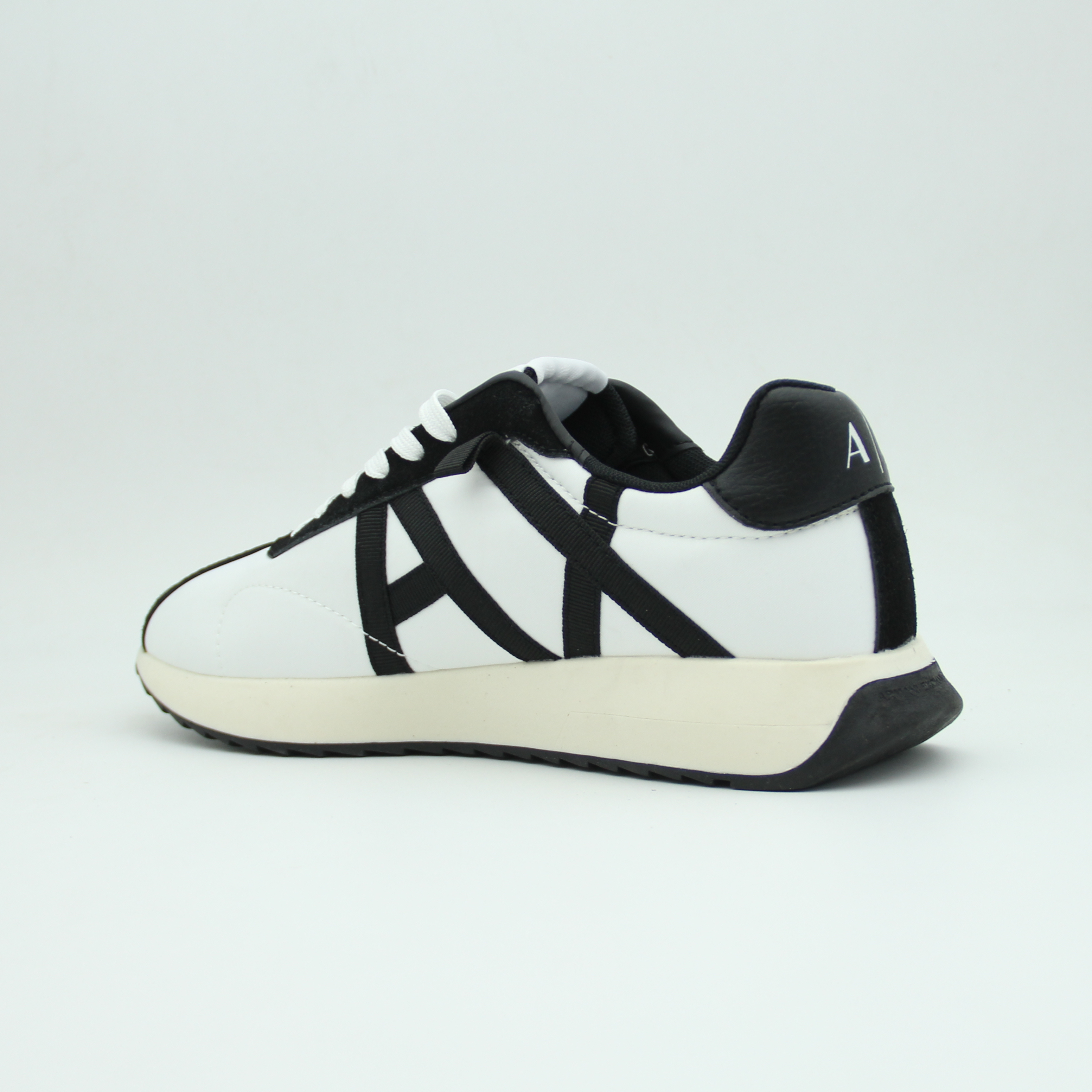 Men Armani Exchange Logo Sneaker (White*Black)