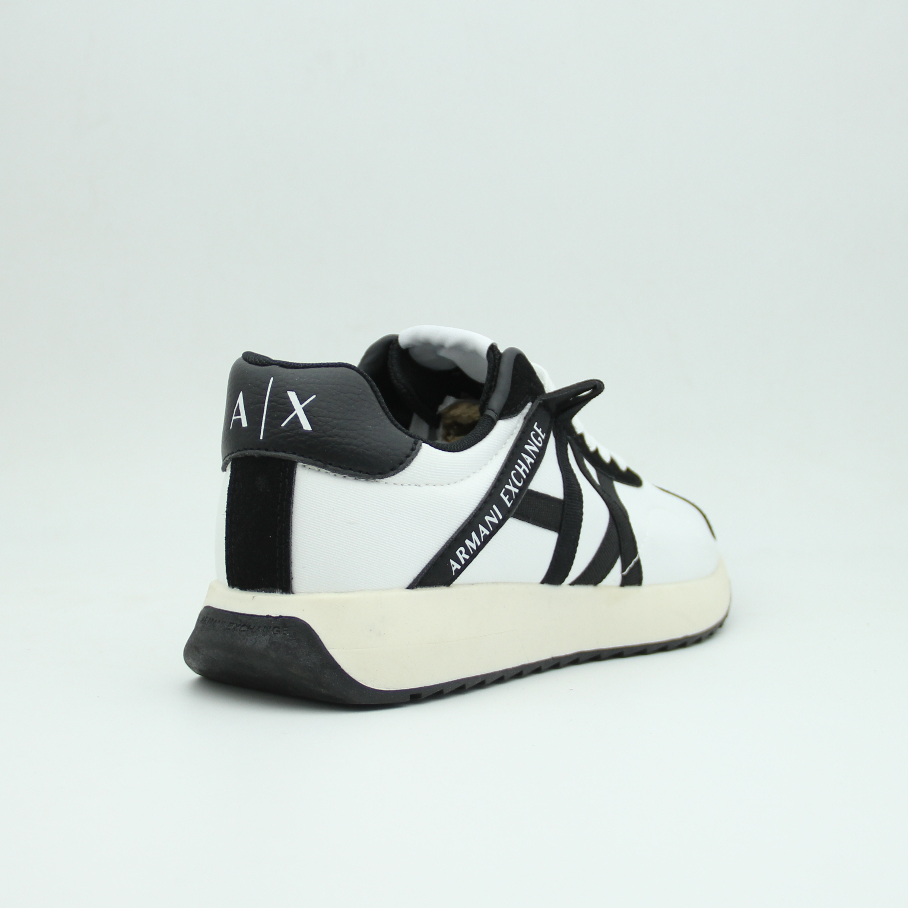 Men Armani Exchange Logo Sneaker (White*Black)