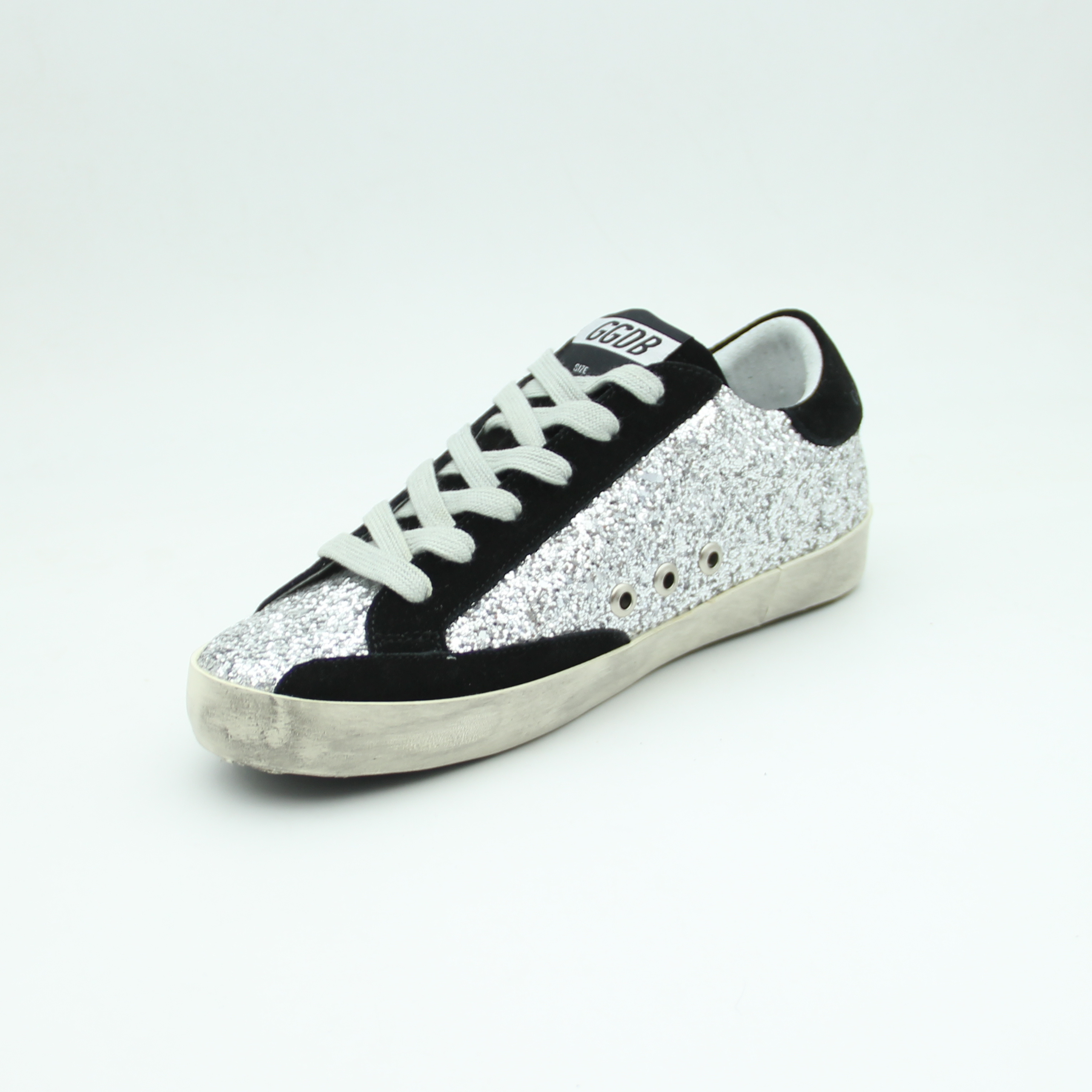 Women Suede Superstar (Silver Glitter*Black)