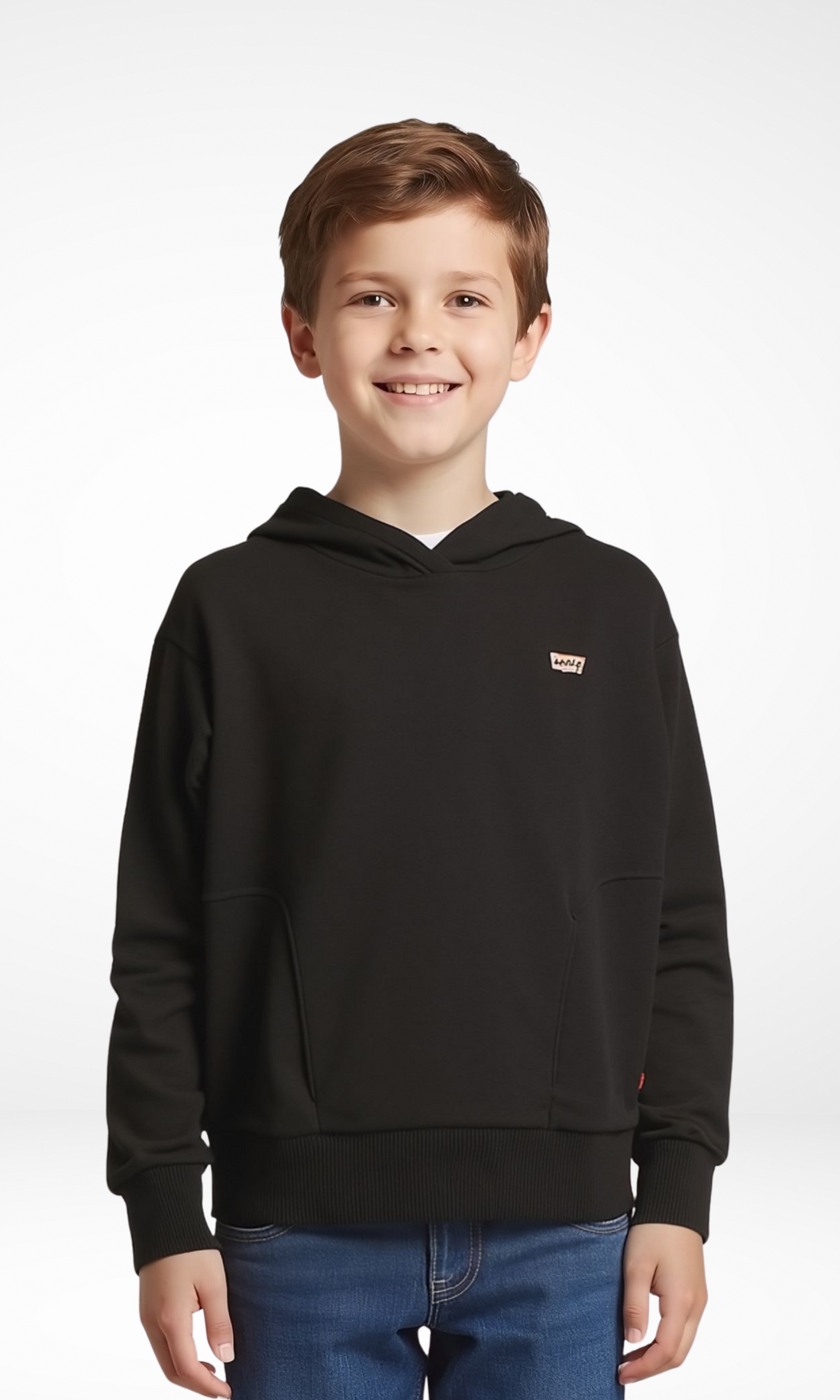 Kids Sporty Hoodie (Black)
