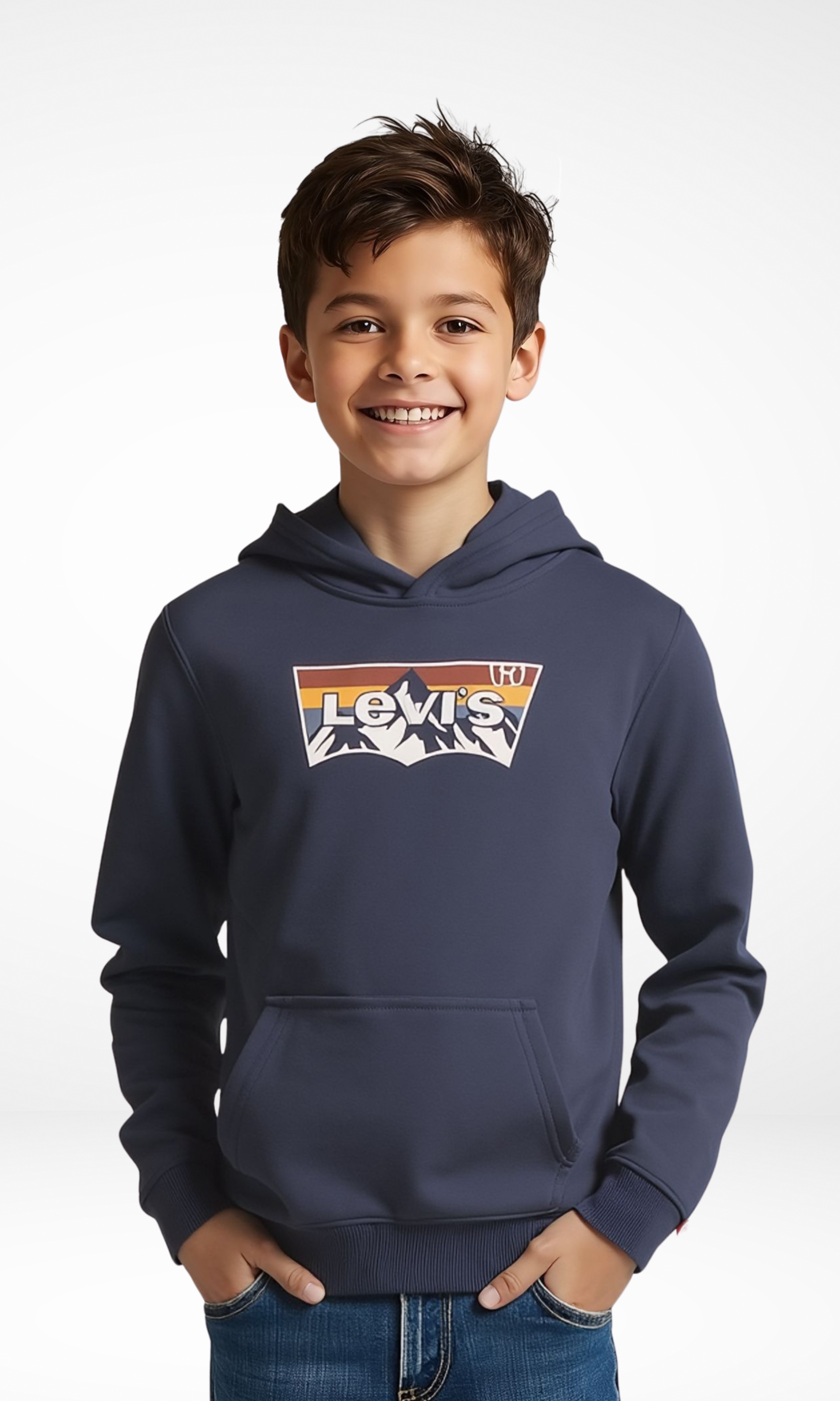 Kids Sporty Hoodie (Dark blue)