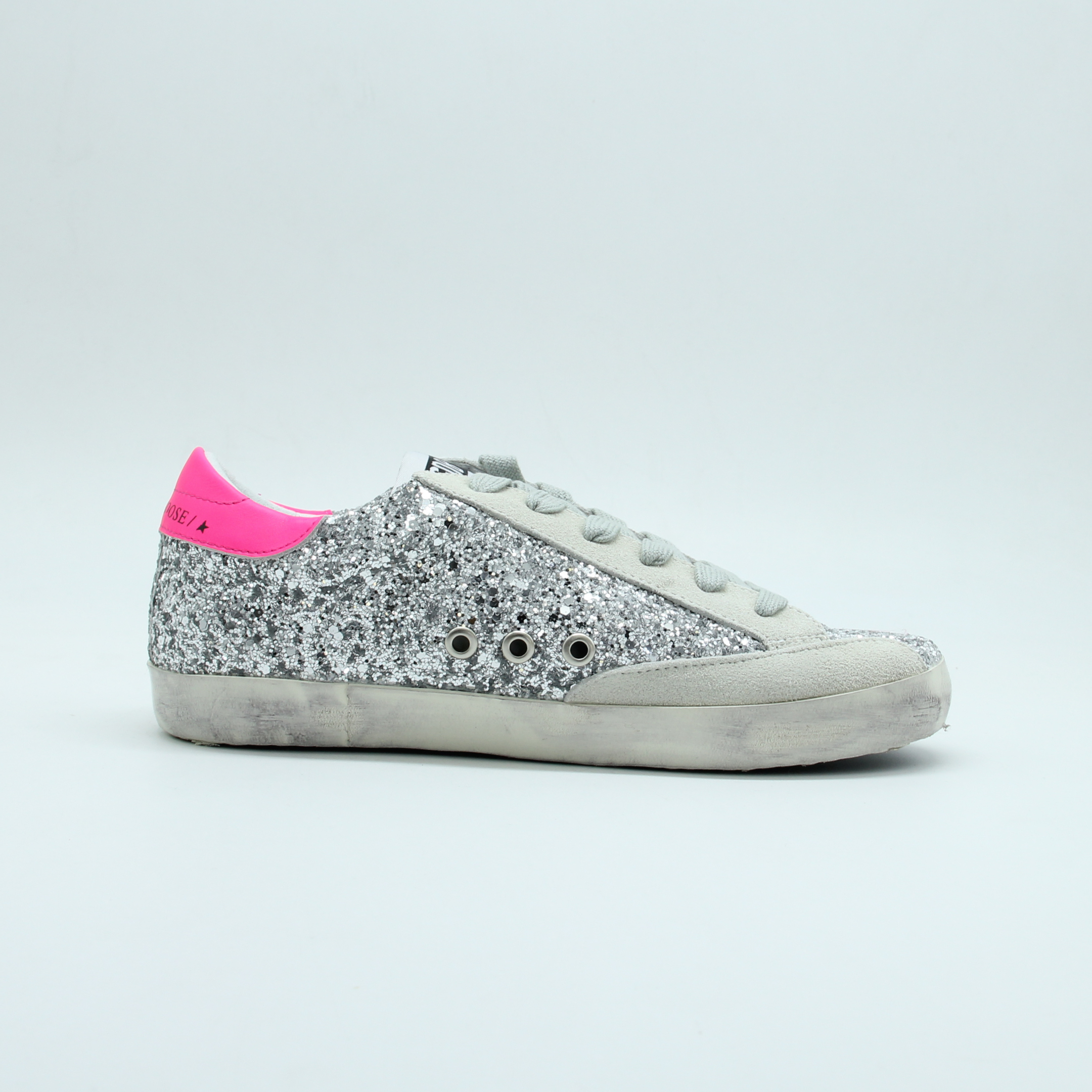 Women Super Star Glittered Distressed (Grey)