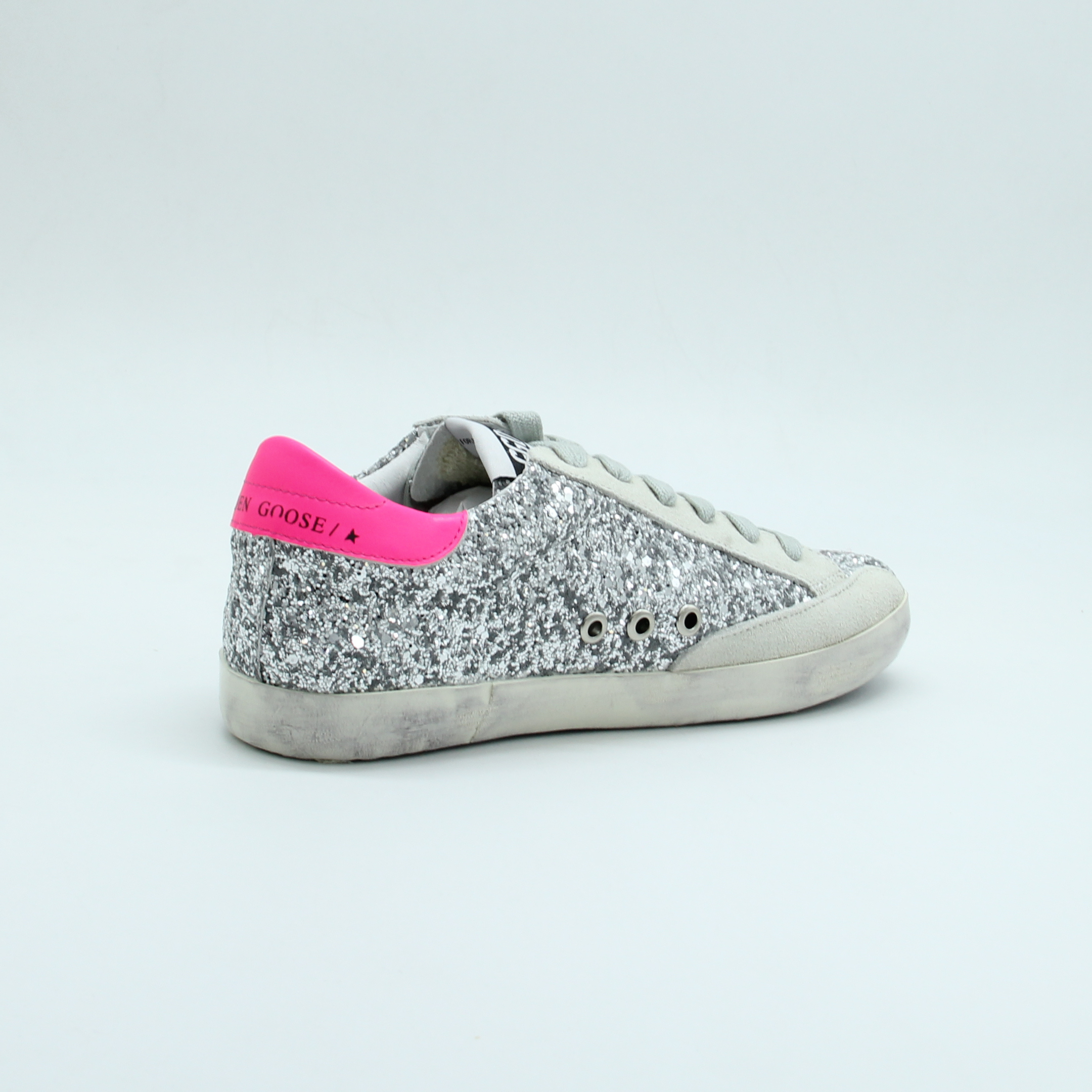 Women Super Star Glittered Distressed (Grey)