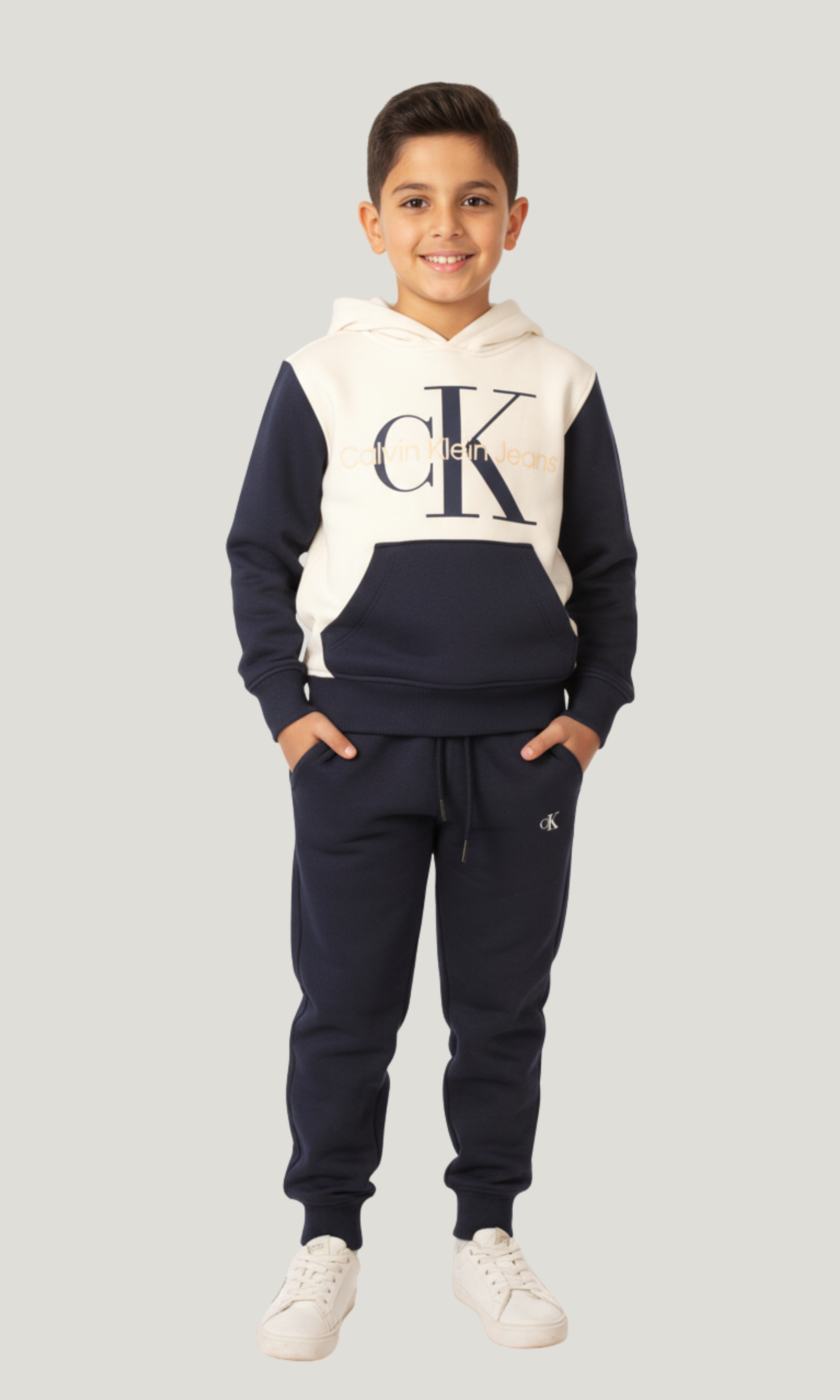 Kids 2-Piece Set - CK (Dark Blue)