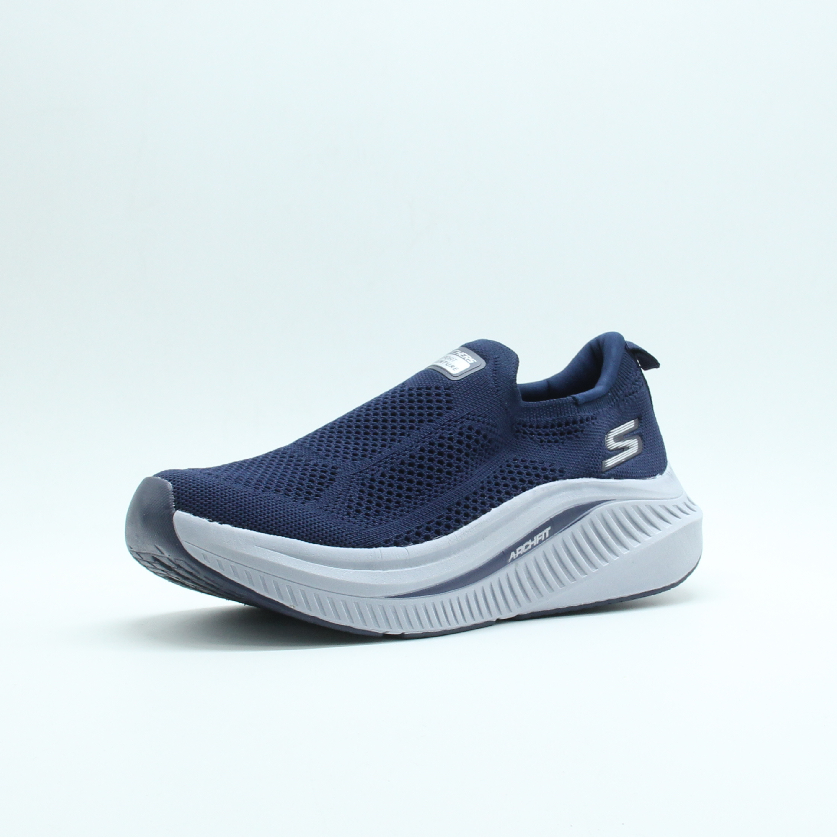 MEN SKETCHER Knit Mesh Arch Fit (Dark blue)