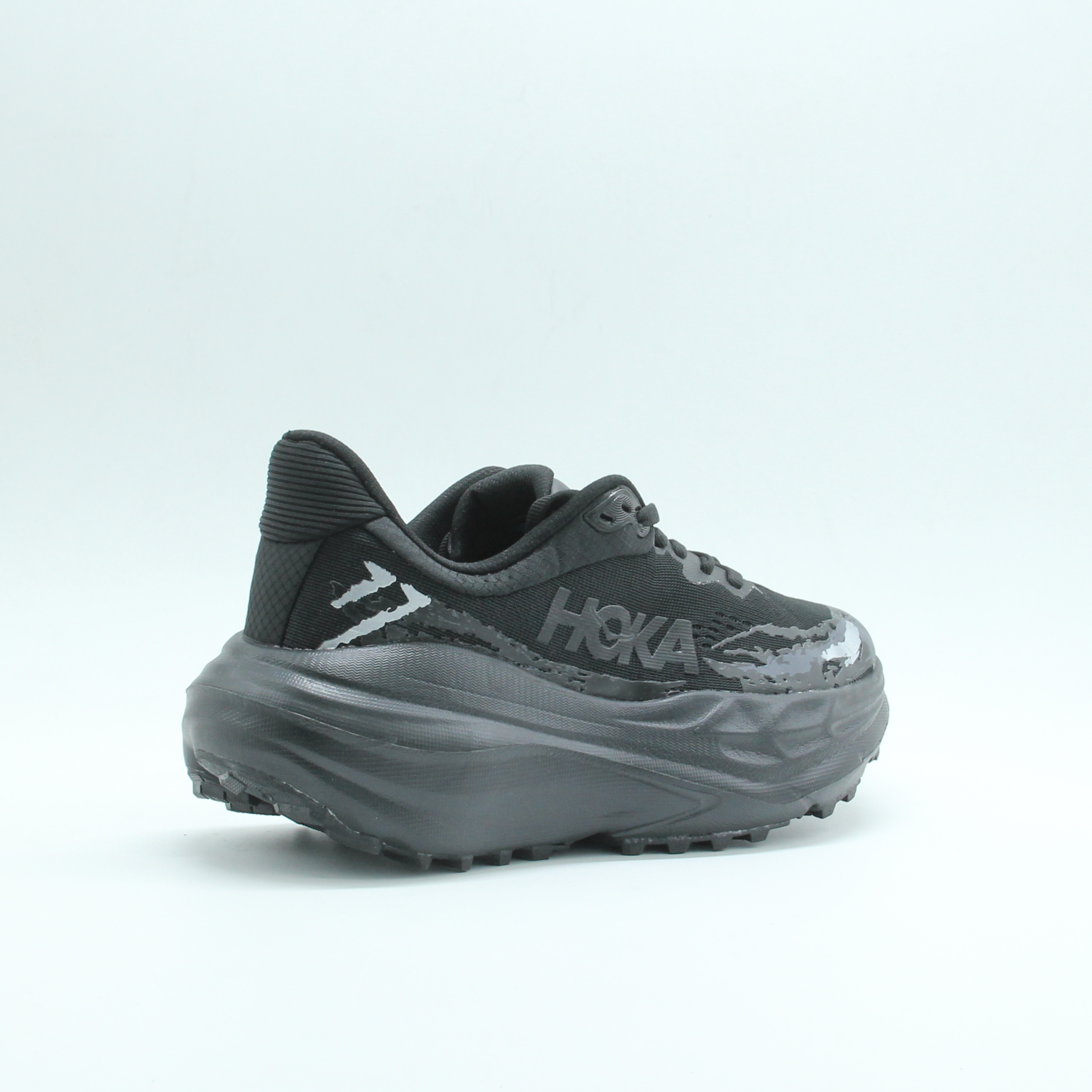 Men HOKA Stinson 7 Trail Running Shoe (Black)