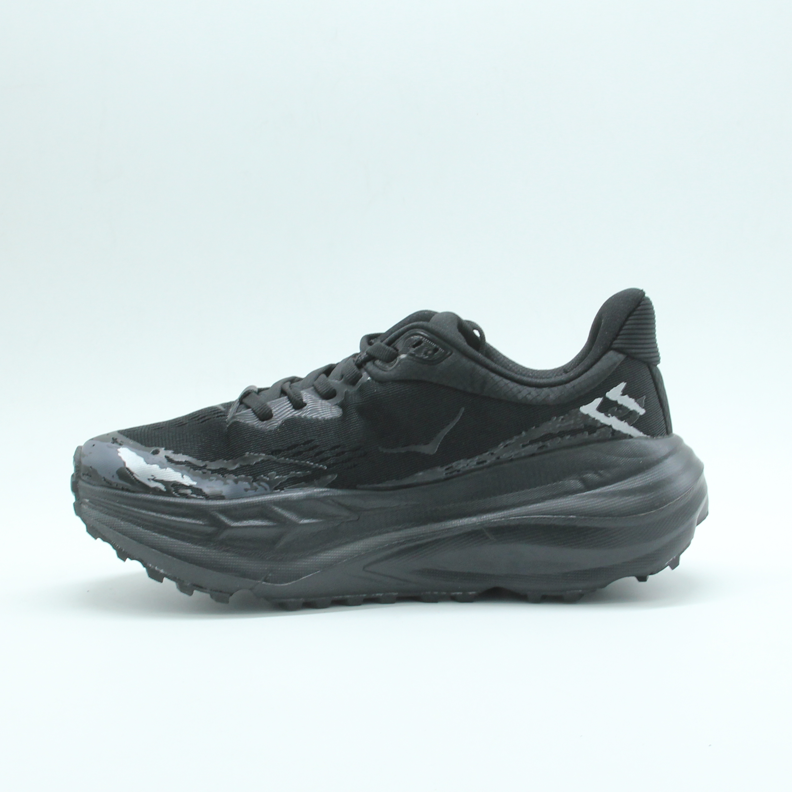 Men HOKA Stinson 7 Trail Running Shoe (Black)