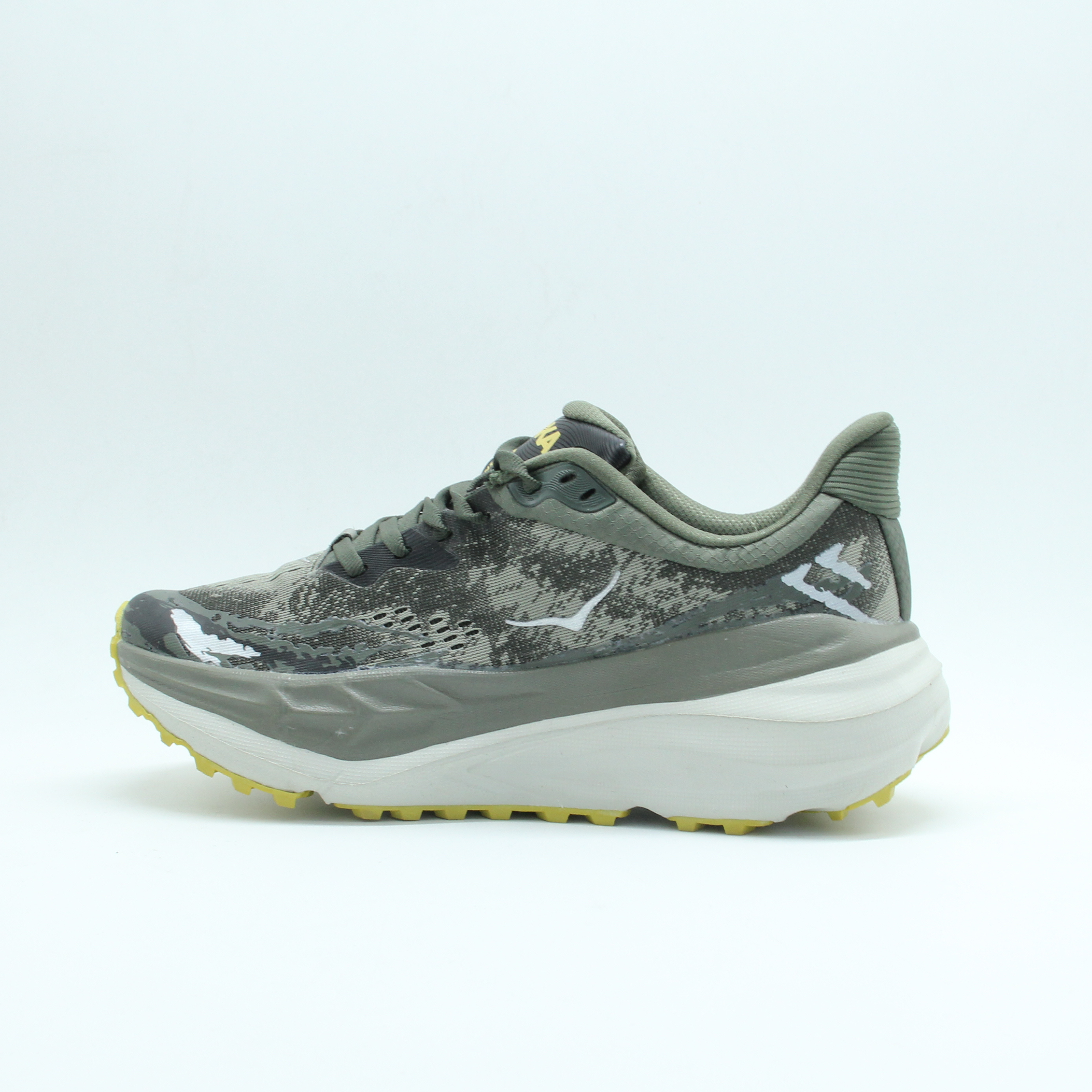 Men HOKA Stinson 7 Trail Running Shoe (Olive Haze)