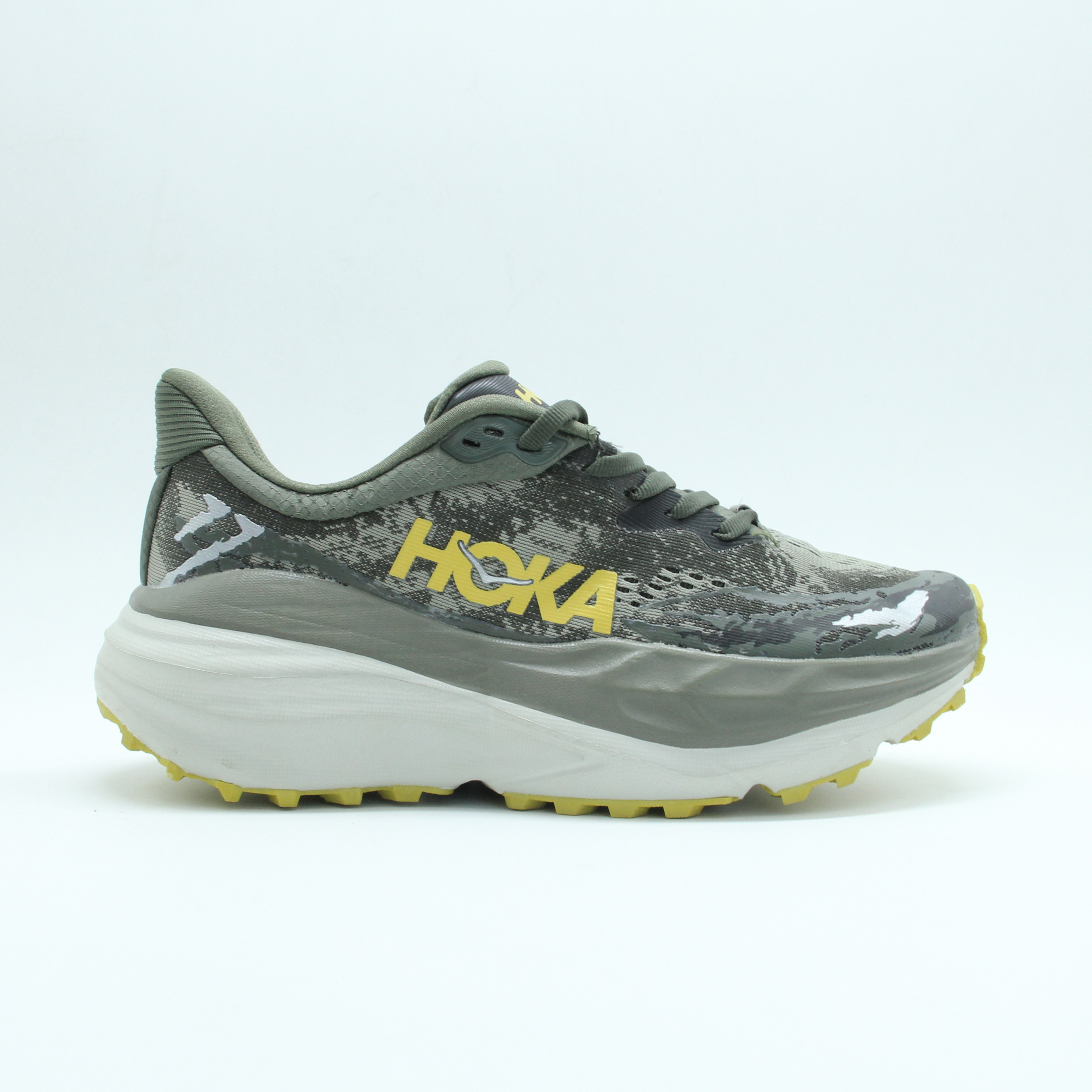 Men HOKA Stinson 7 Trail Running Shoe (Olive Haze)