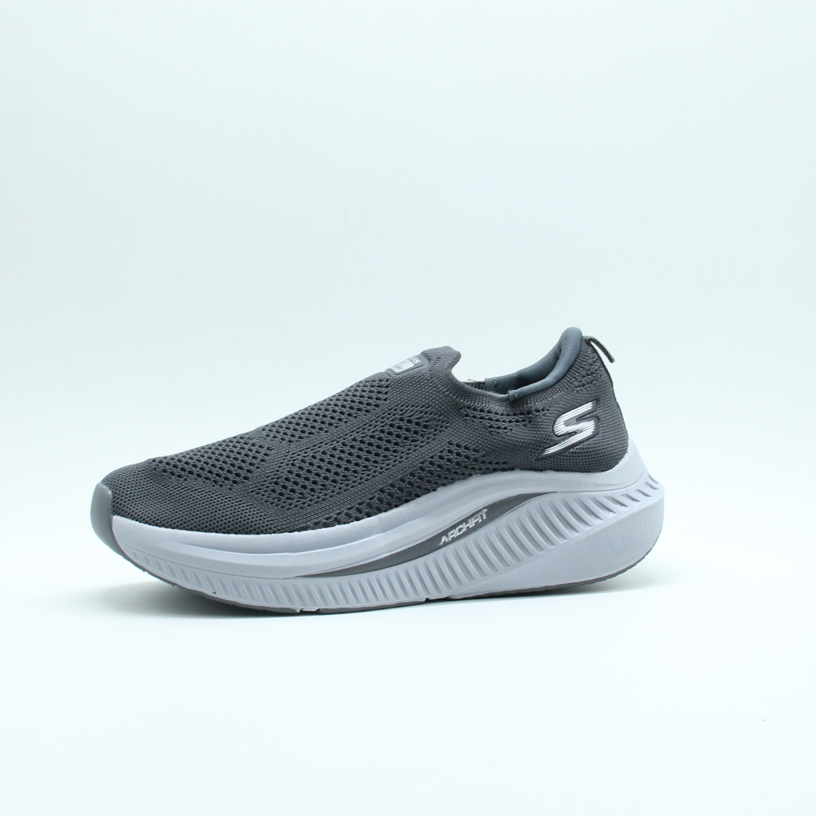 MEN SKETCHER Knit Mesh Arch Fit (Grey)