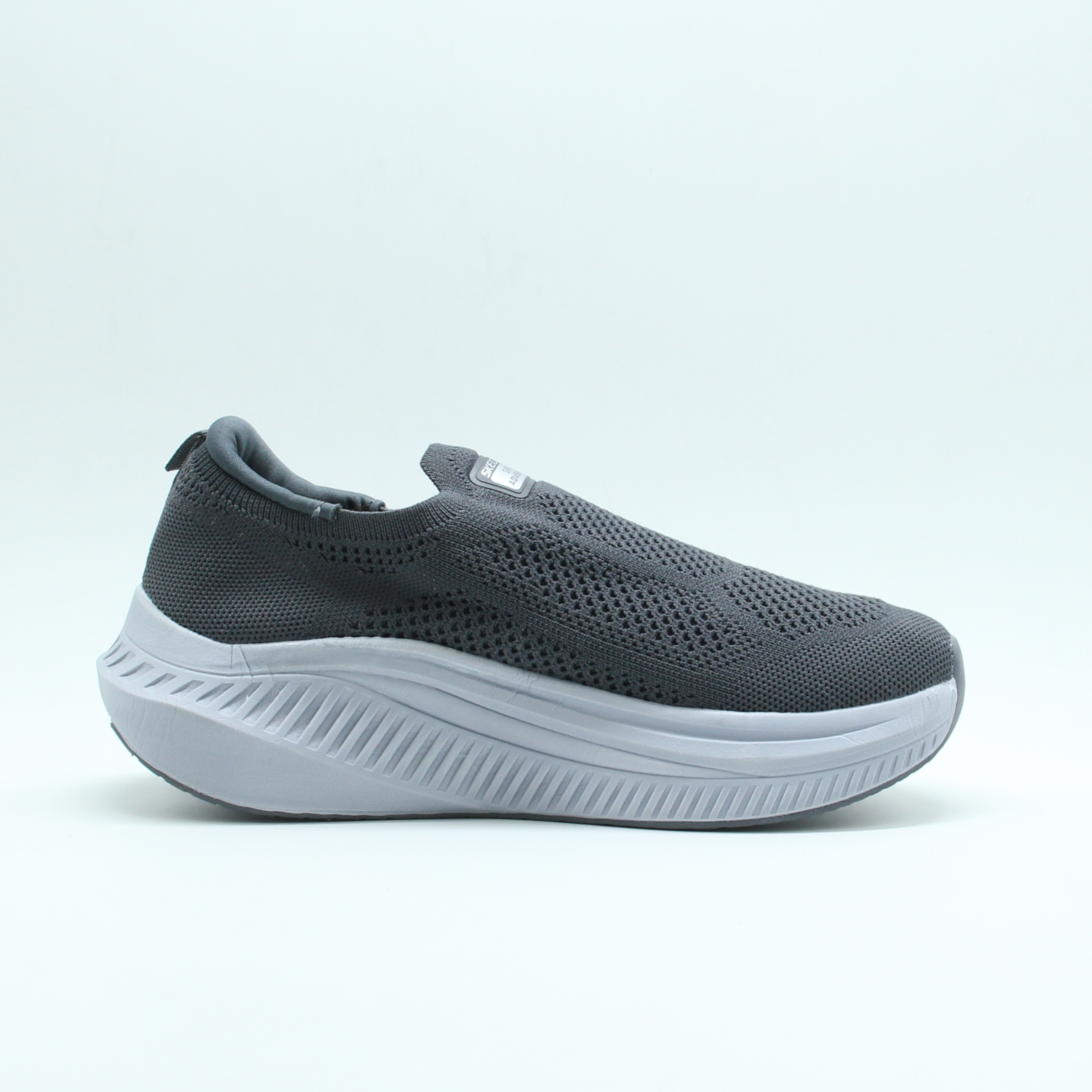 MEN SKETCHER Knit Mesh Arch Fit (Grey)