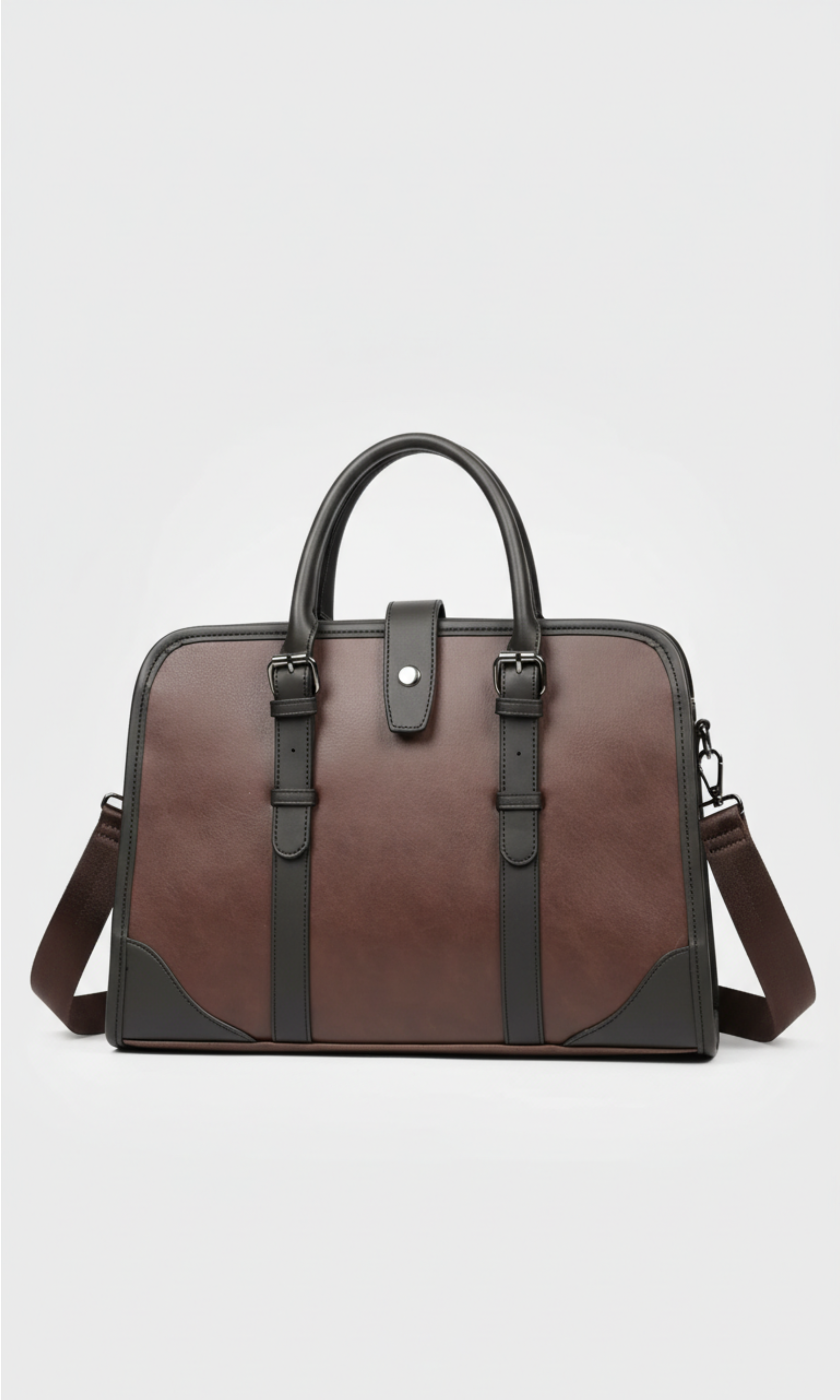 Leather Business Briefcase (Brown)