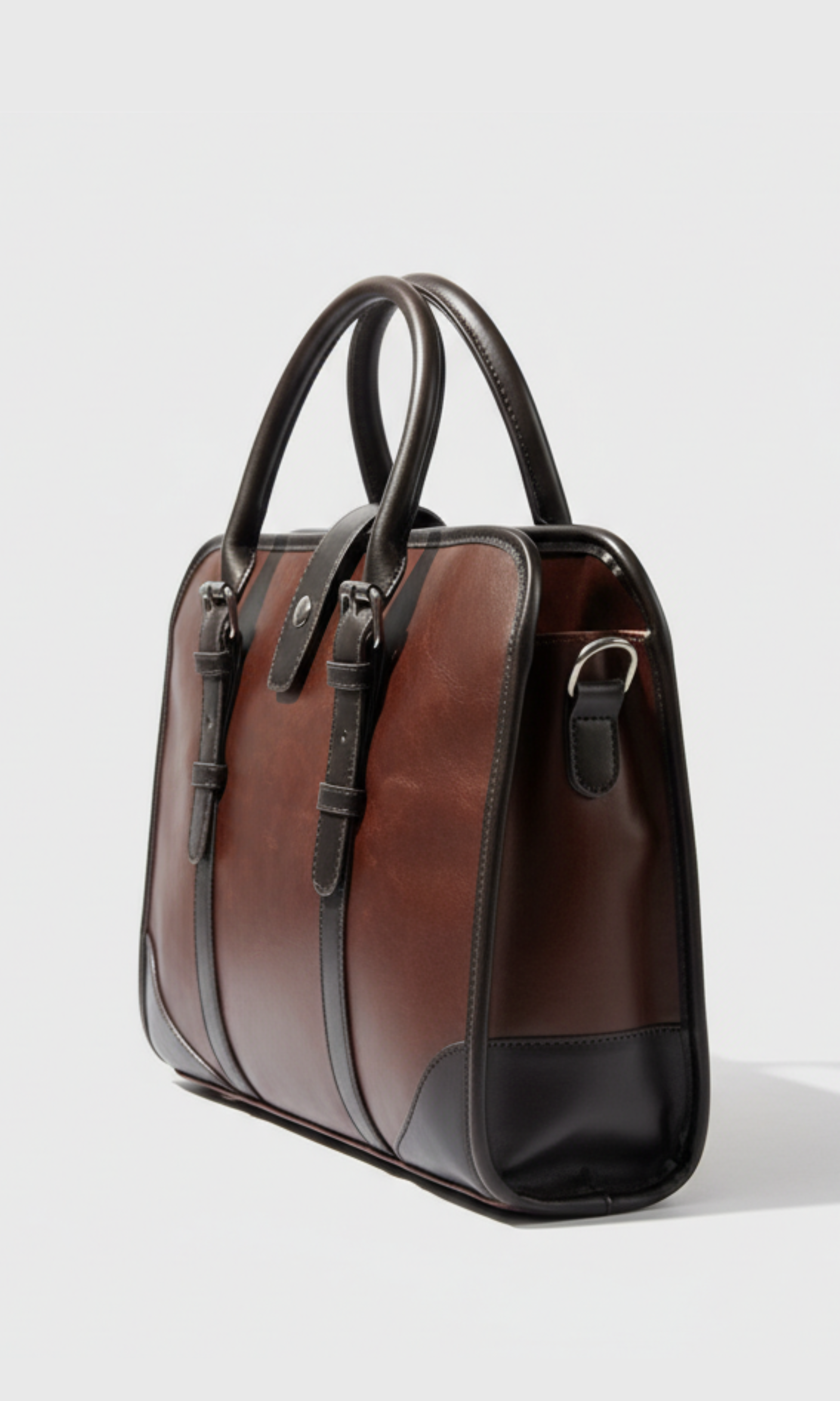 Leather Business Briefcase (Brown)