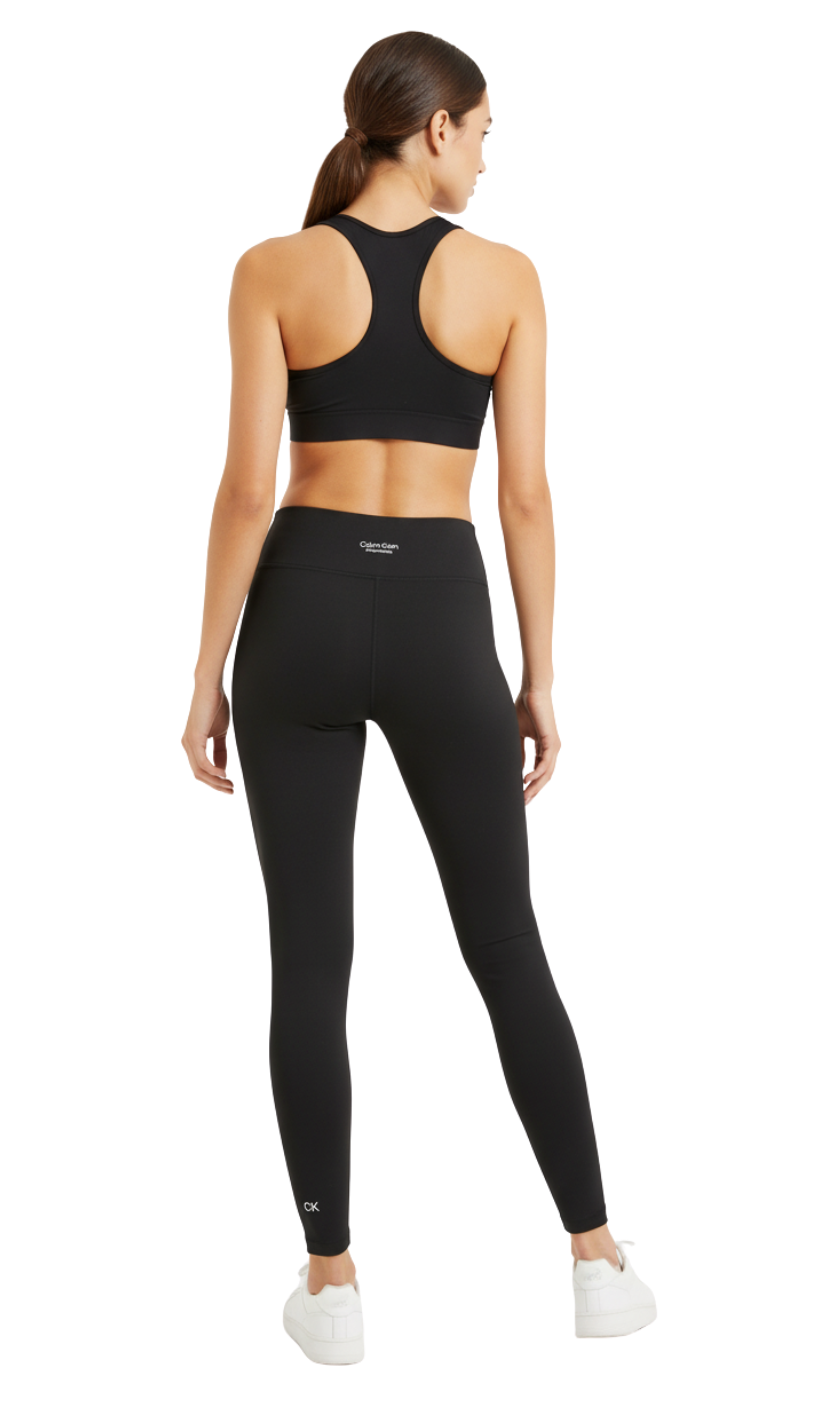 Women Elastic Waist Leggings -CK (Black)