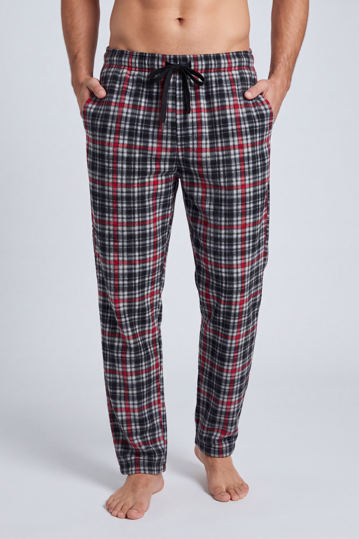 Men's Plaid Fleece Lounge Pants