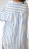 Free Size Striped Long Sleeves Shirt (Blue)