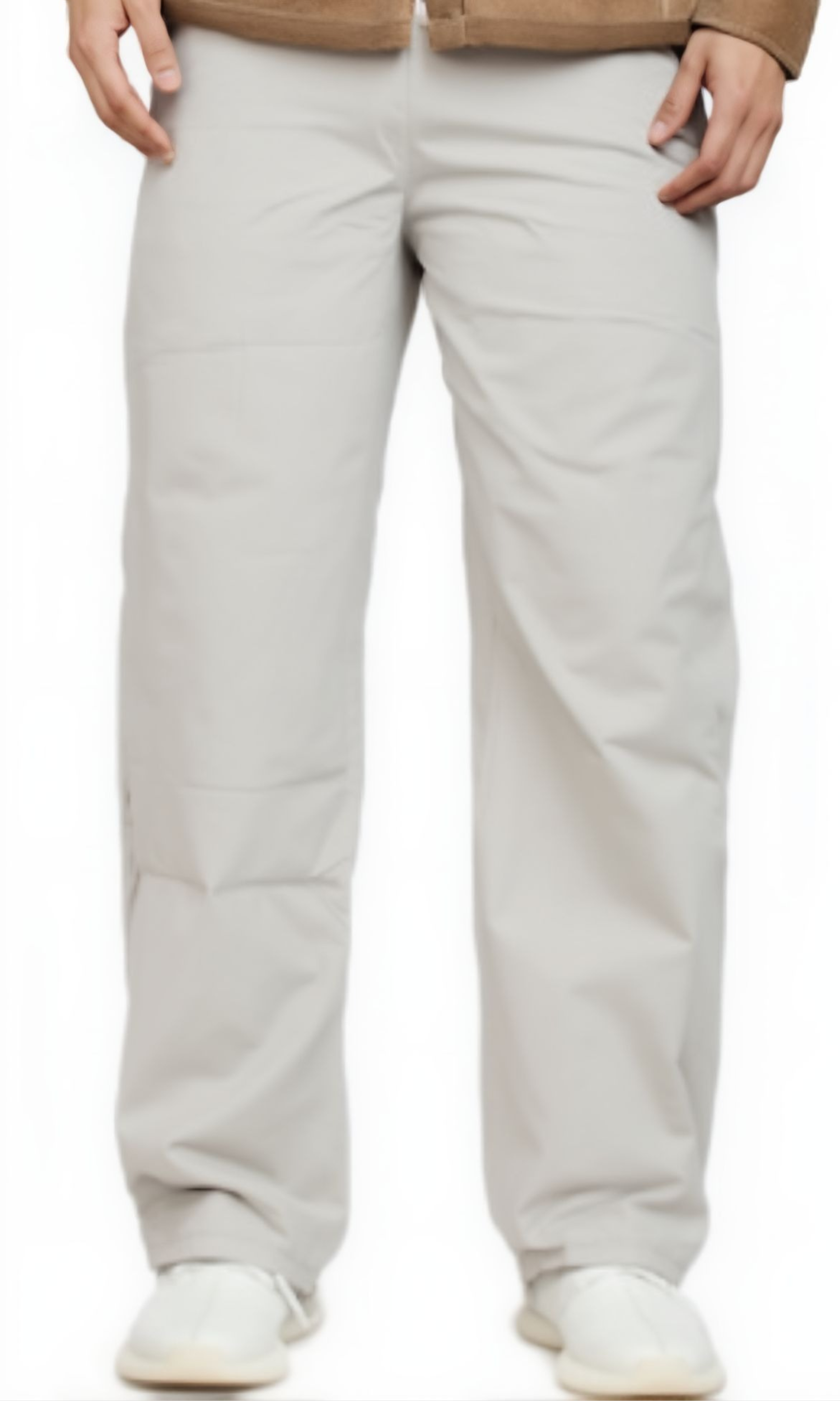 Men Smart Casual Trousers With Elasticated Waist