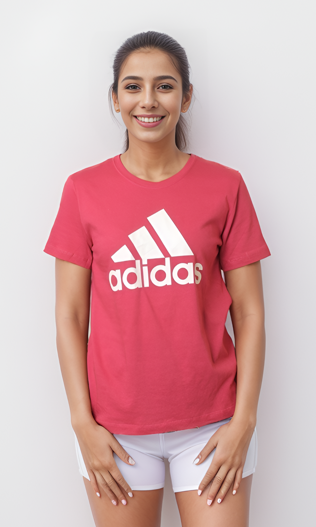 Crew Neck Women T-Shirts (Kashmir -Big Logo Print)