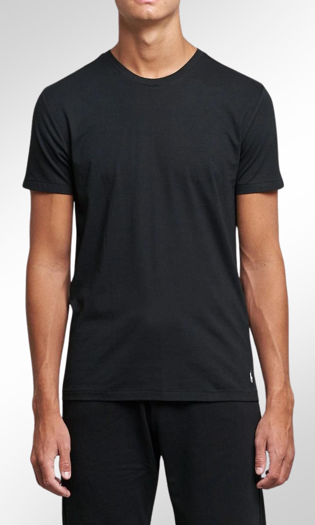 Men Under Shirt Round - U.S.P (Black)- Pack Of 3