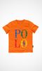 Kids Round T-shirt ( Orange - Logo Polo )-5