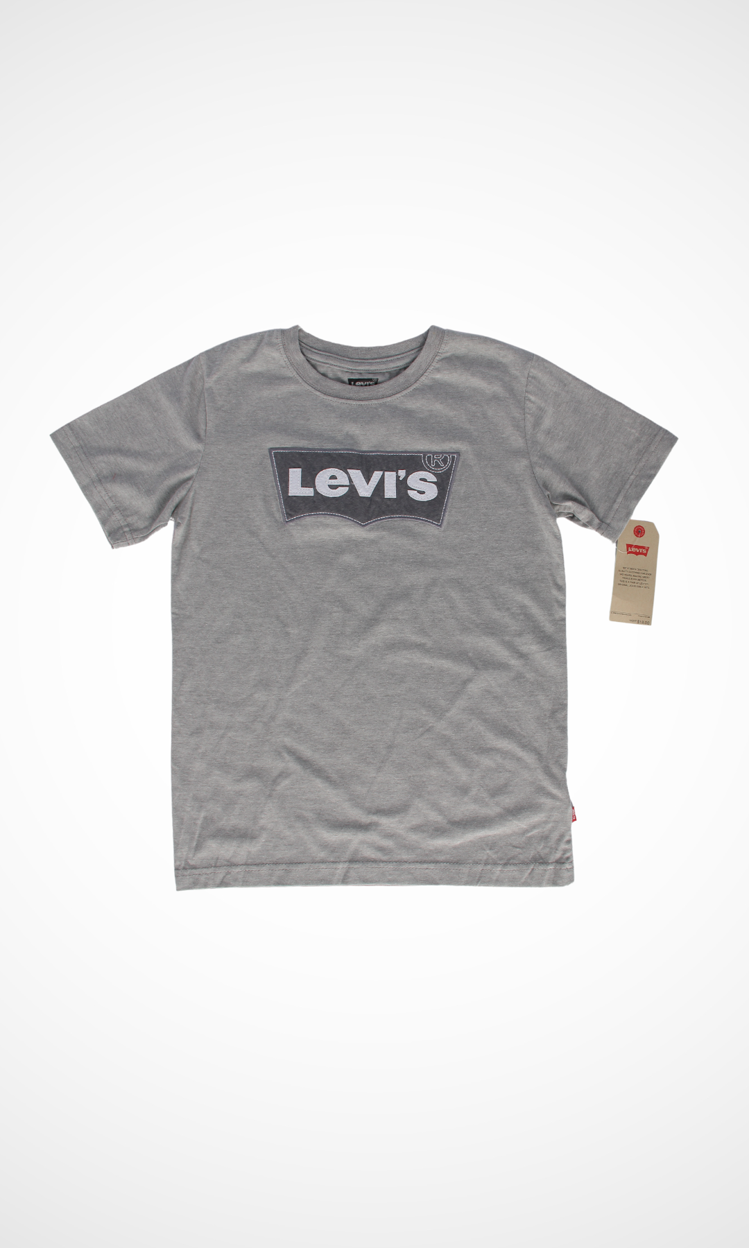 Kids Levi's Short Sleeve T-shirt (Grey Logo Grey)