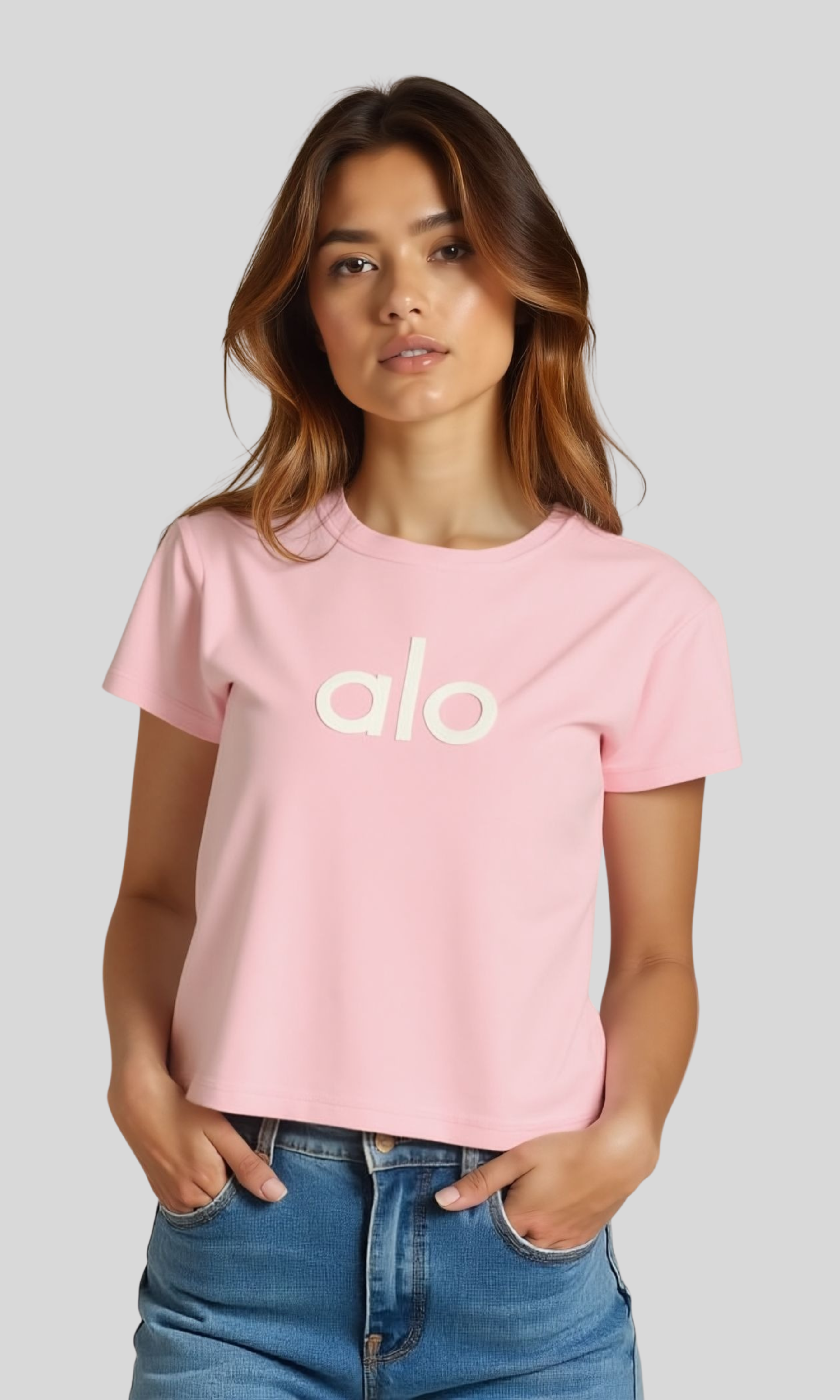 Women alo Yoga Loose Printed T-Shirt