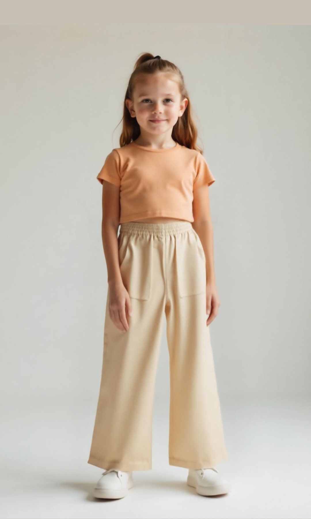 Kids Linen Trousers For Girls