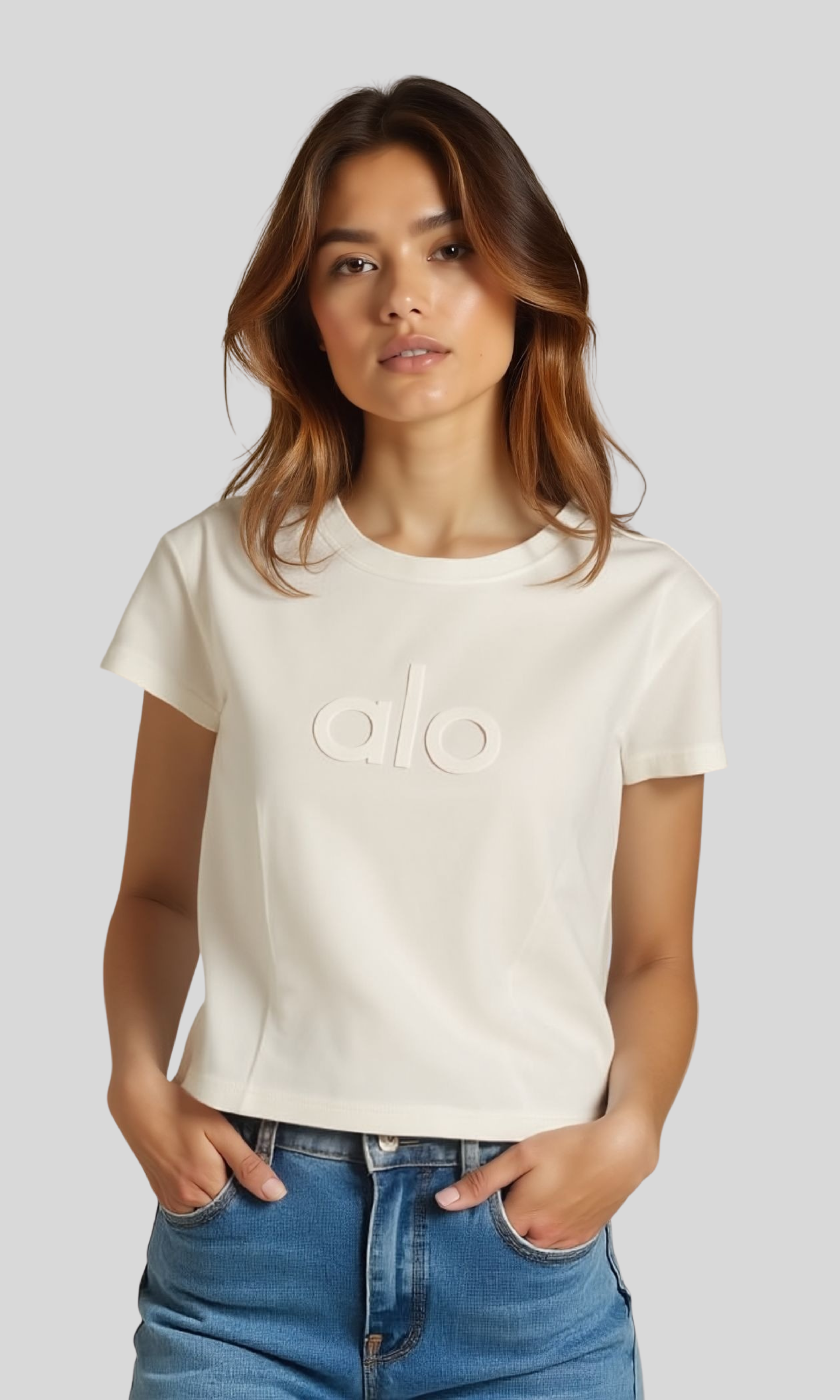 Women alo Yoga Loose Printed T-Shirt
