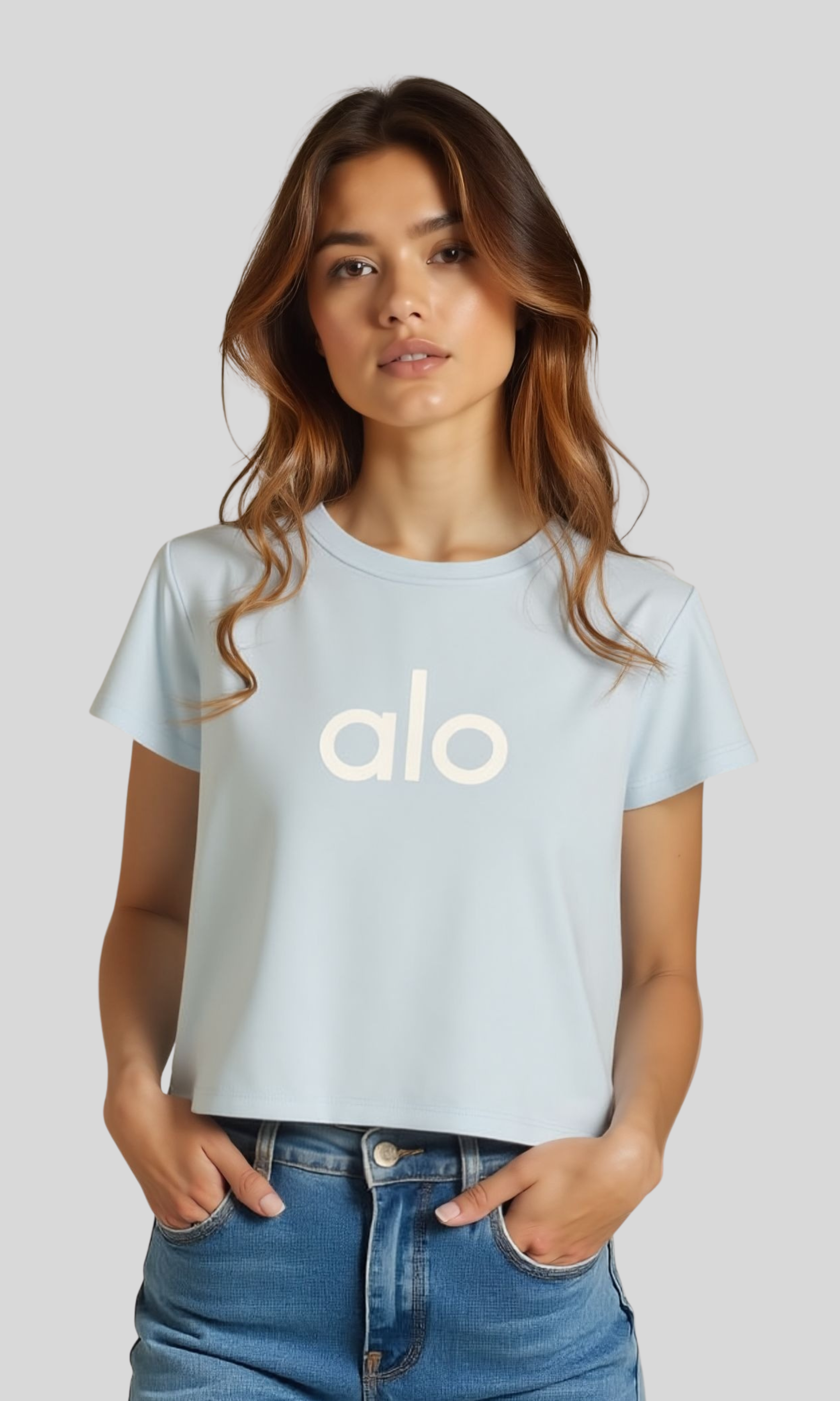 Women alo Yoga Loose Printed T-Shirt