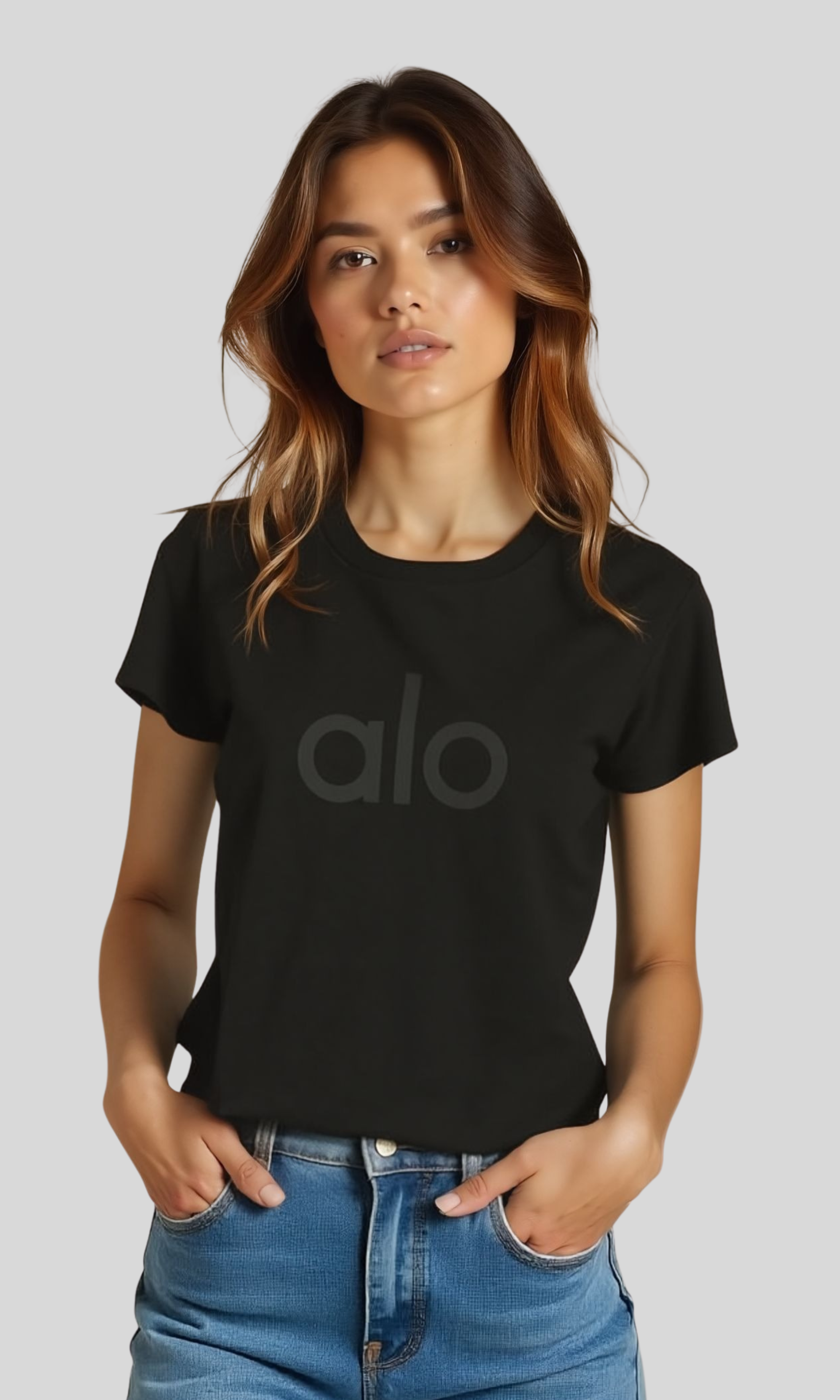 Women alo Yoga Loose Printed T-Shirt