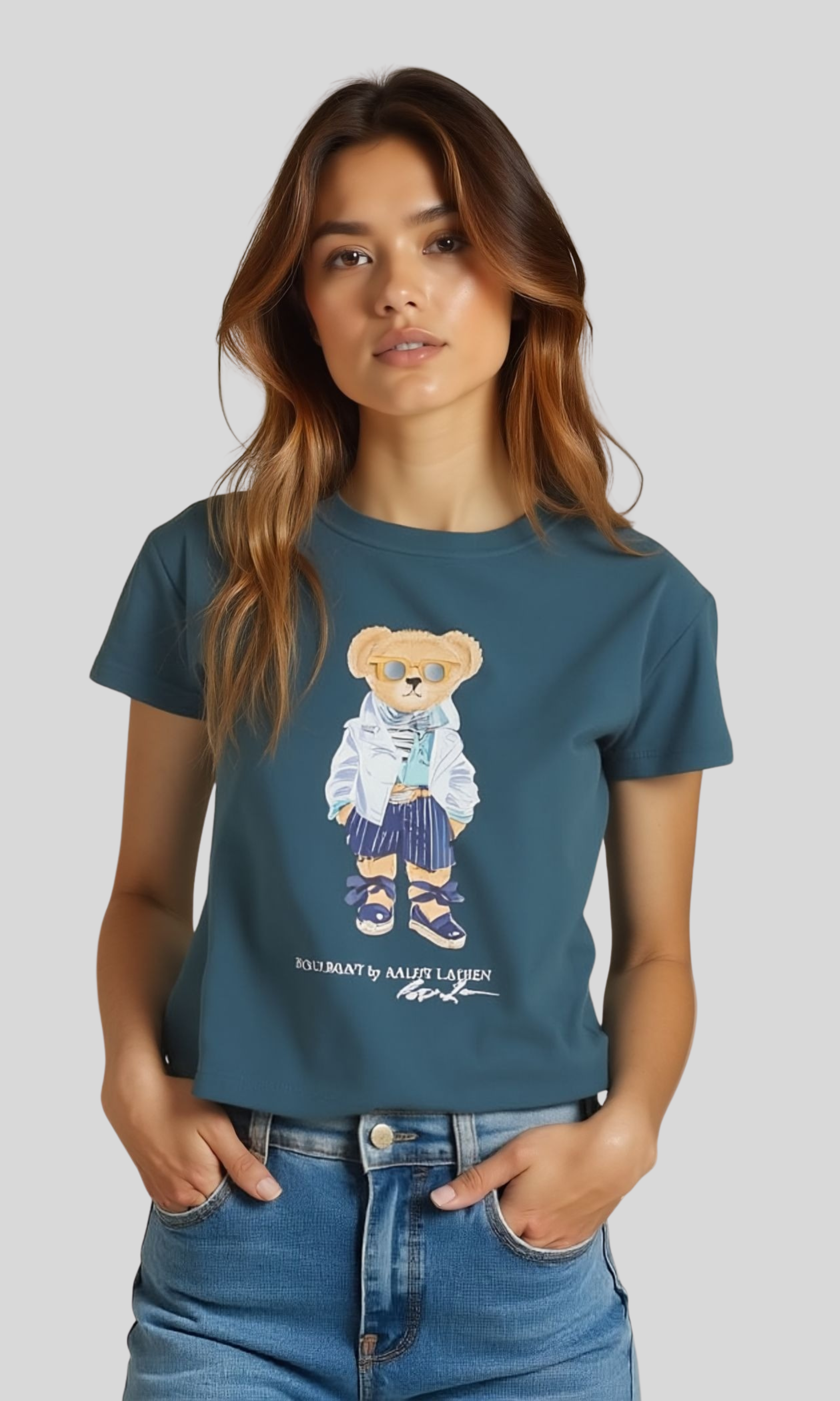 Women T-shirt Polo Bear