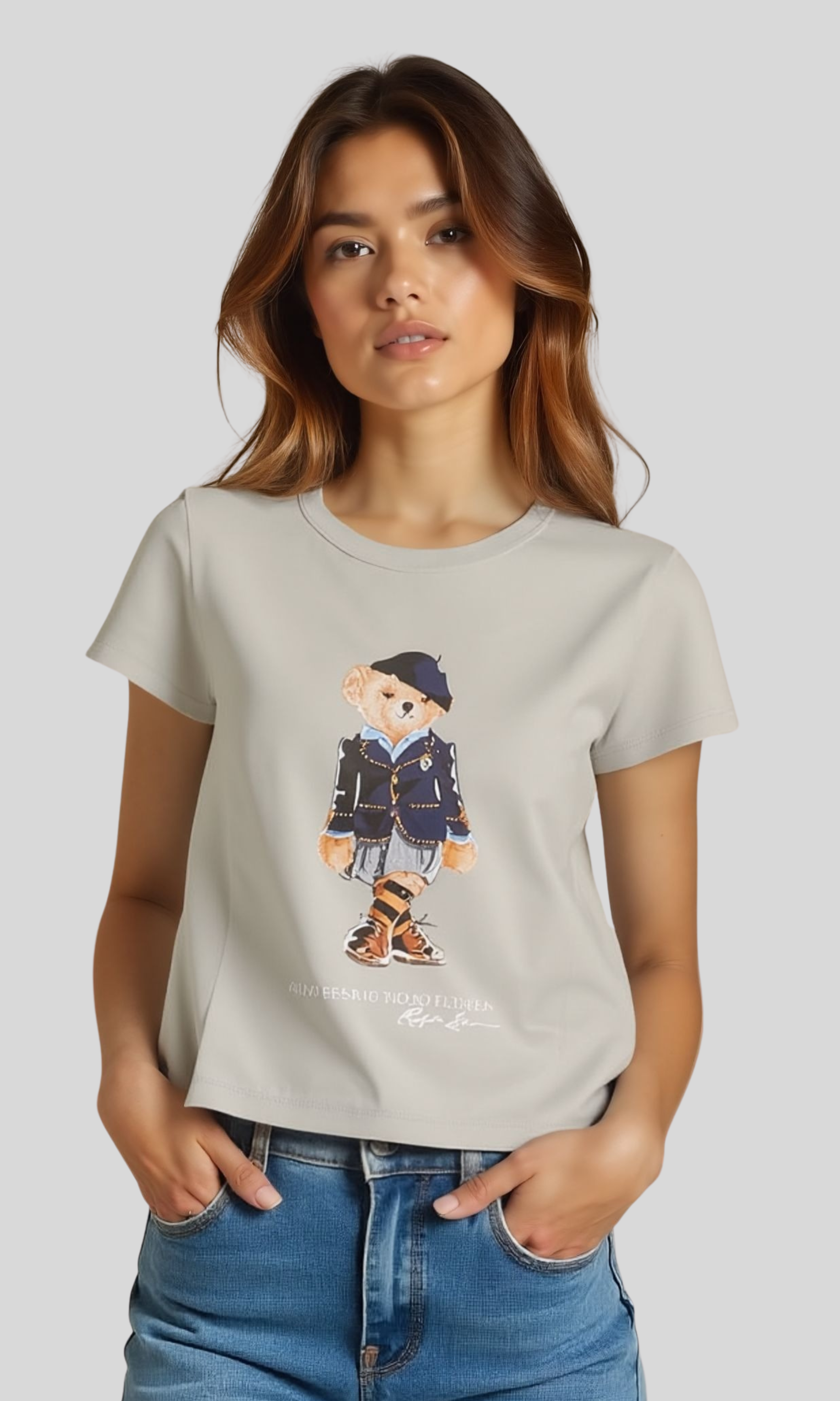 Women T-shirt Polo Bear