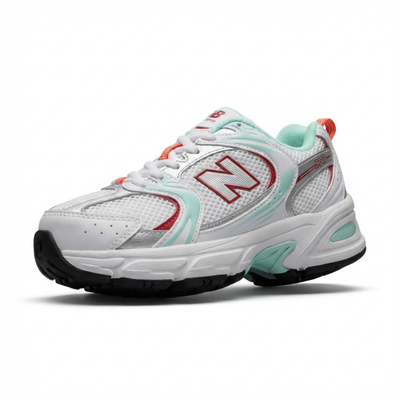 Kids New Balance 530 in the (White/Turquoise)