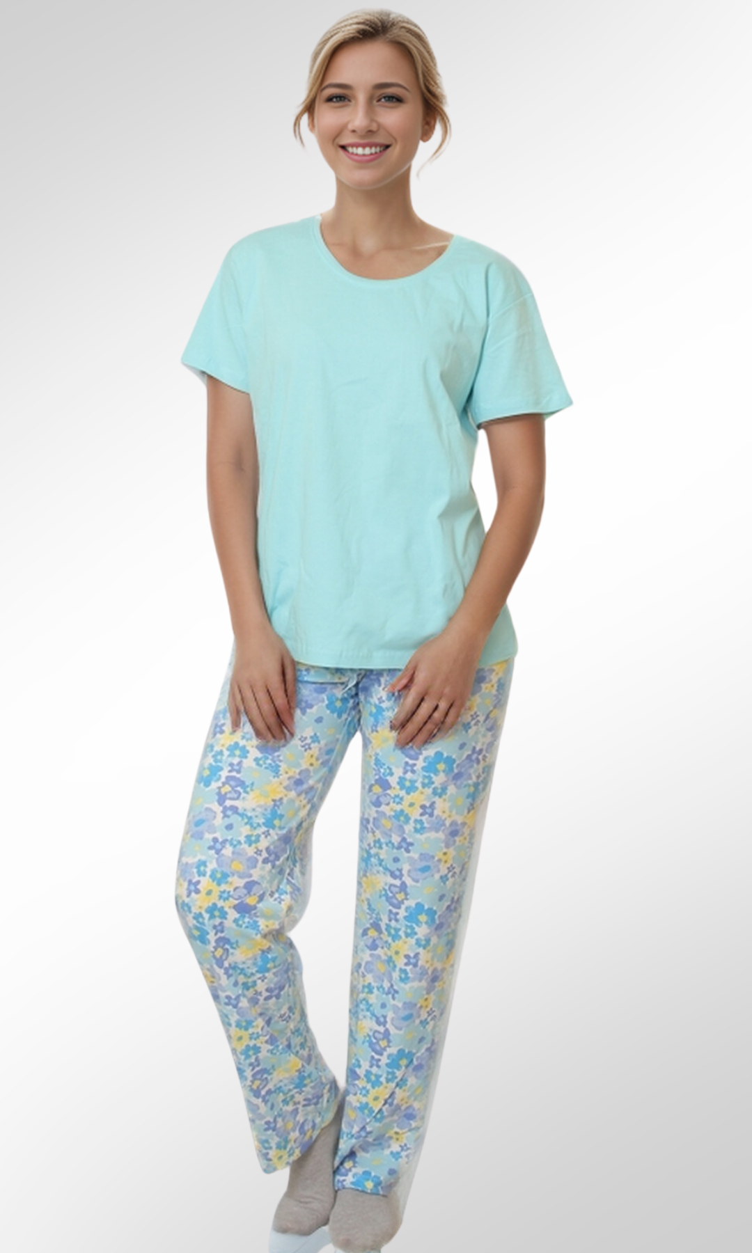 Primark Womens Pyjamas Sets Sale Women Pajama Set Baby Blue (T