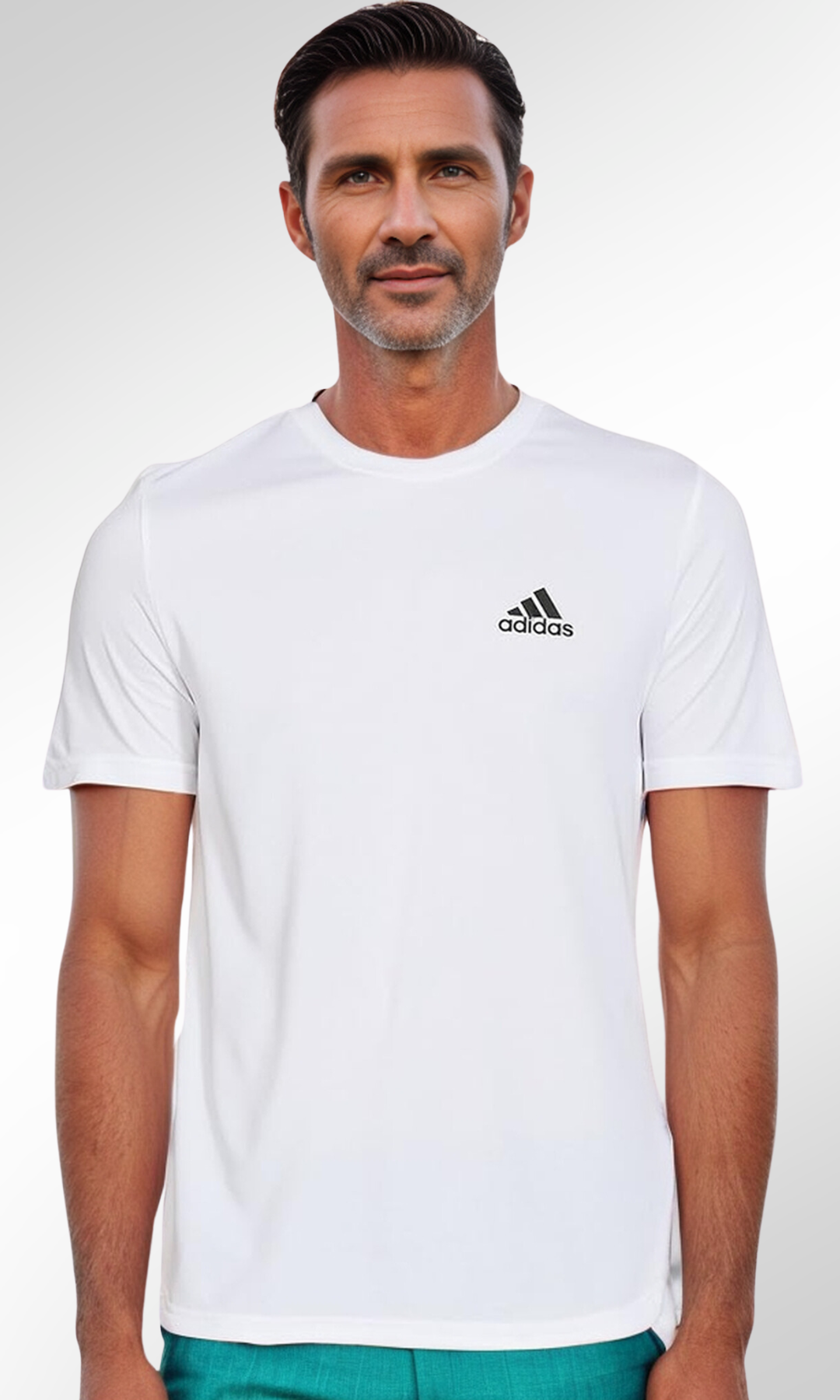 Men T-shirt (White- Small Print)