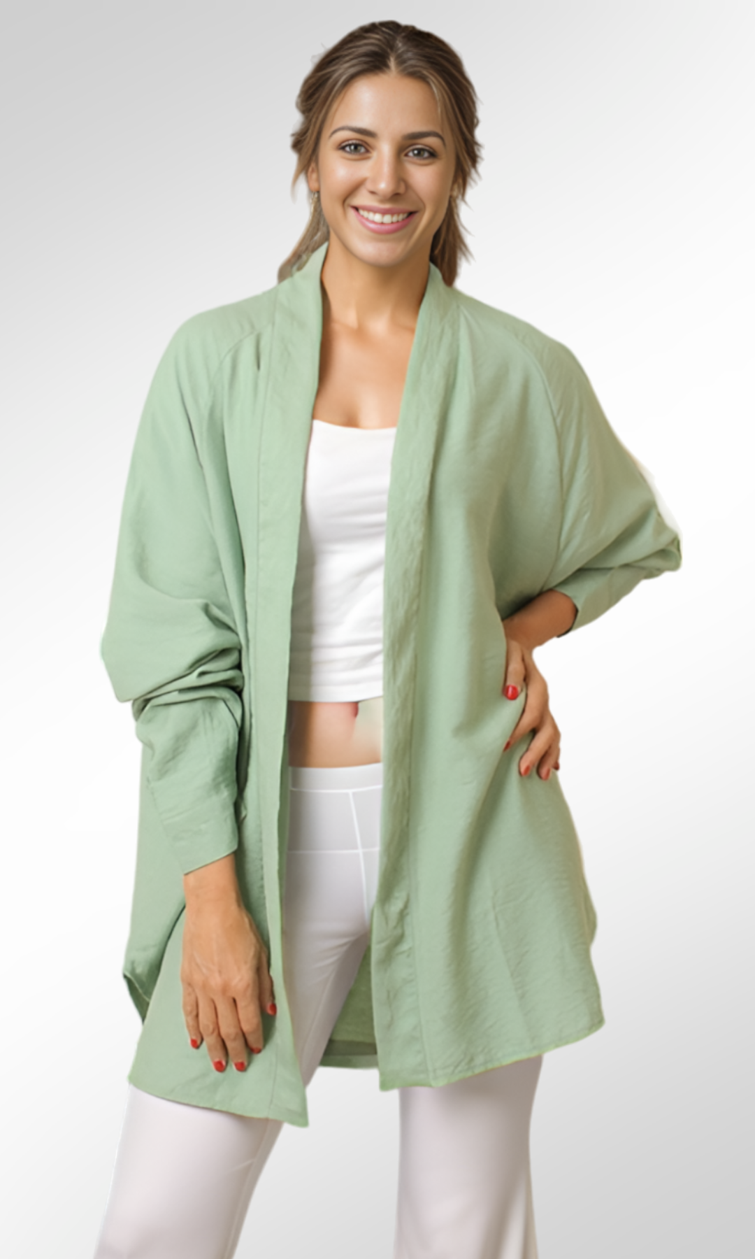 Women Basic Cardigan (Mint)